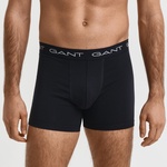 GANT Erkek Siyah Slim Fit Logolu Boxer