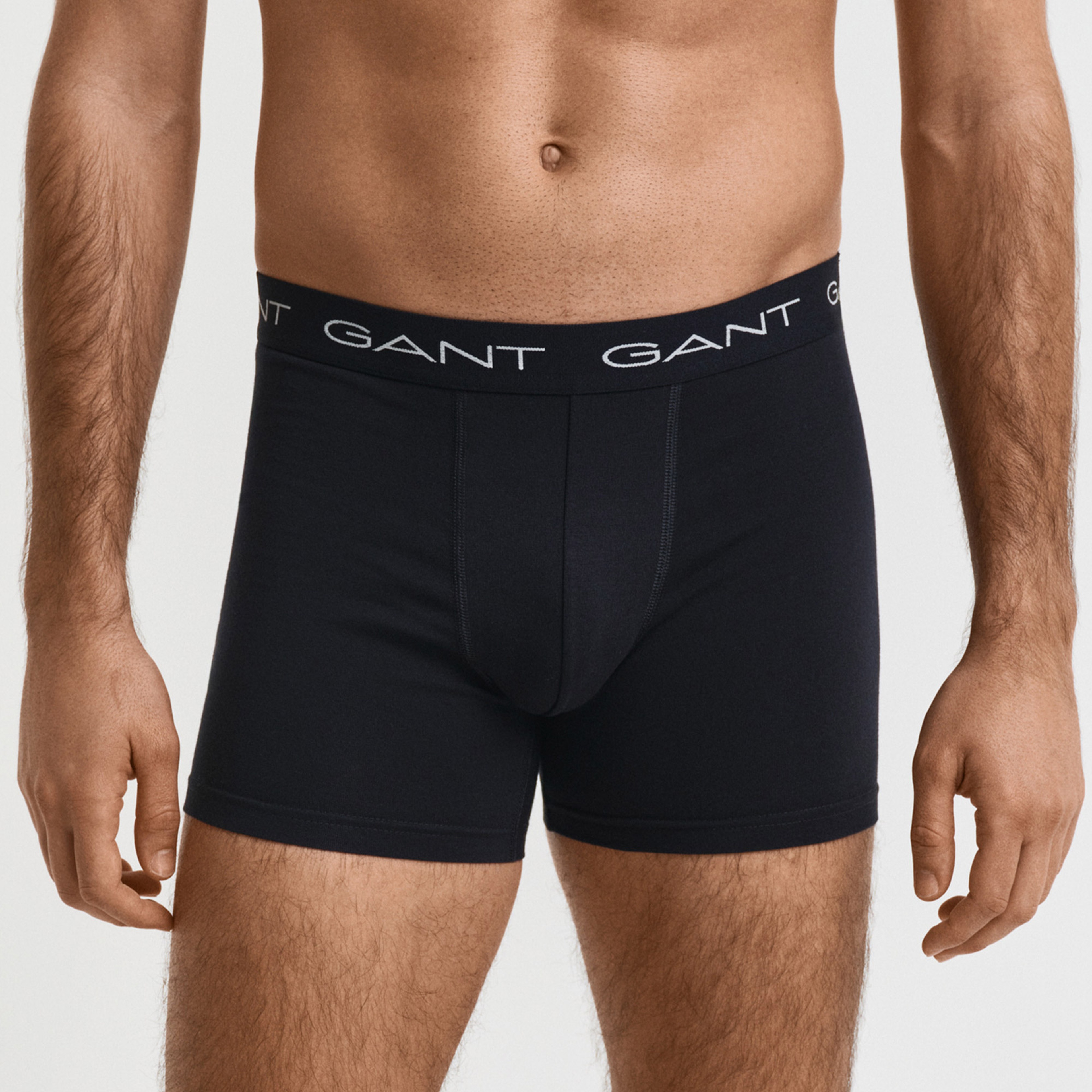GANT Erkek Siyah Slim Fit Logolu Boxer