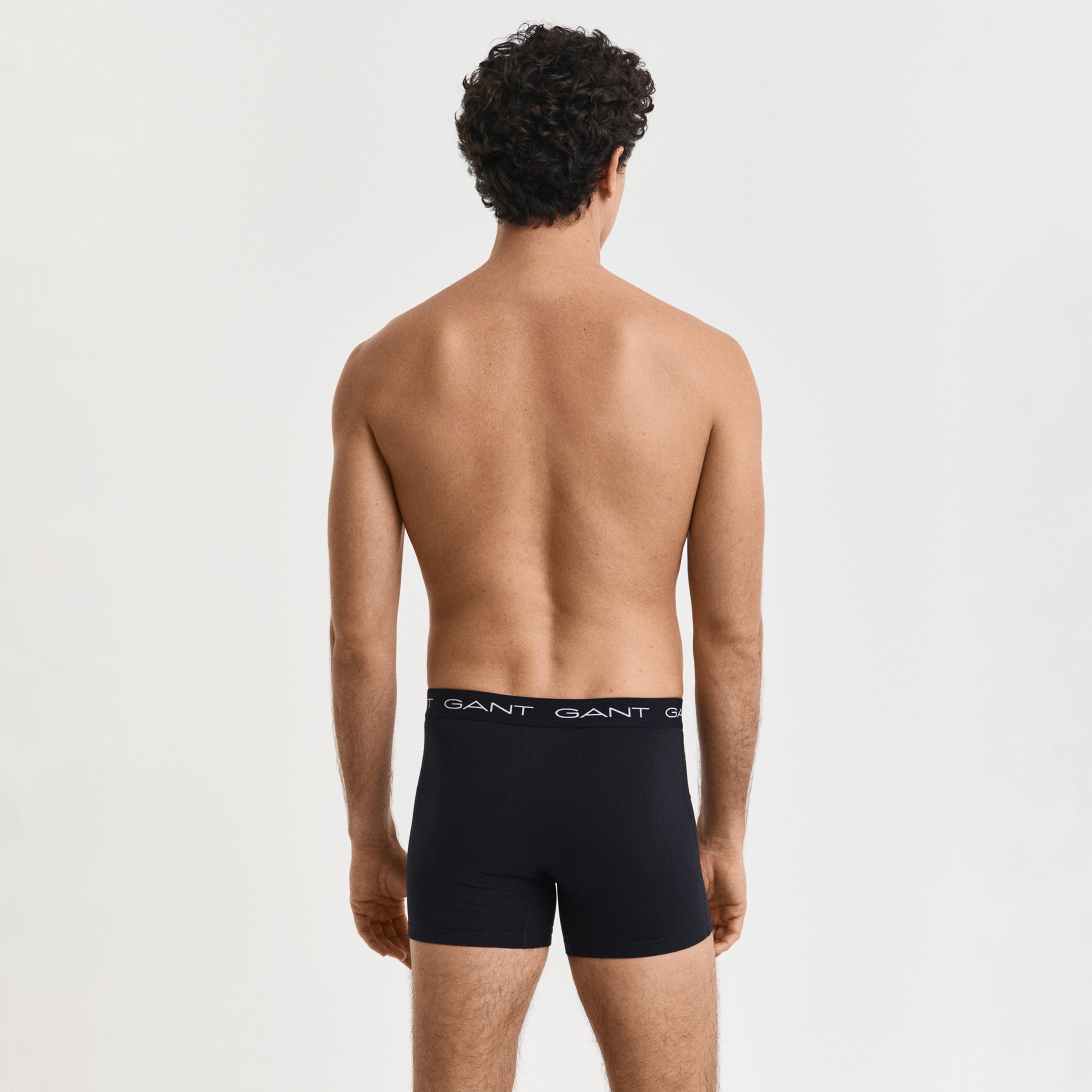 GANT Erkek Siyah Slim Fit Logolu Boxer