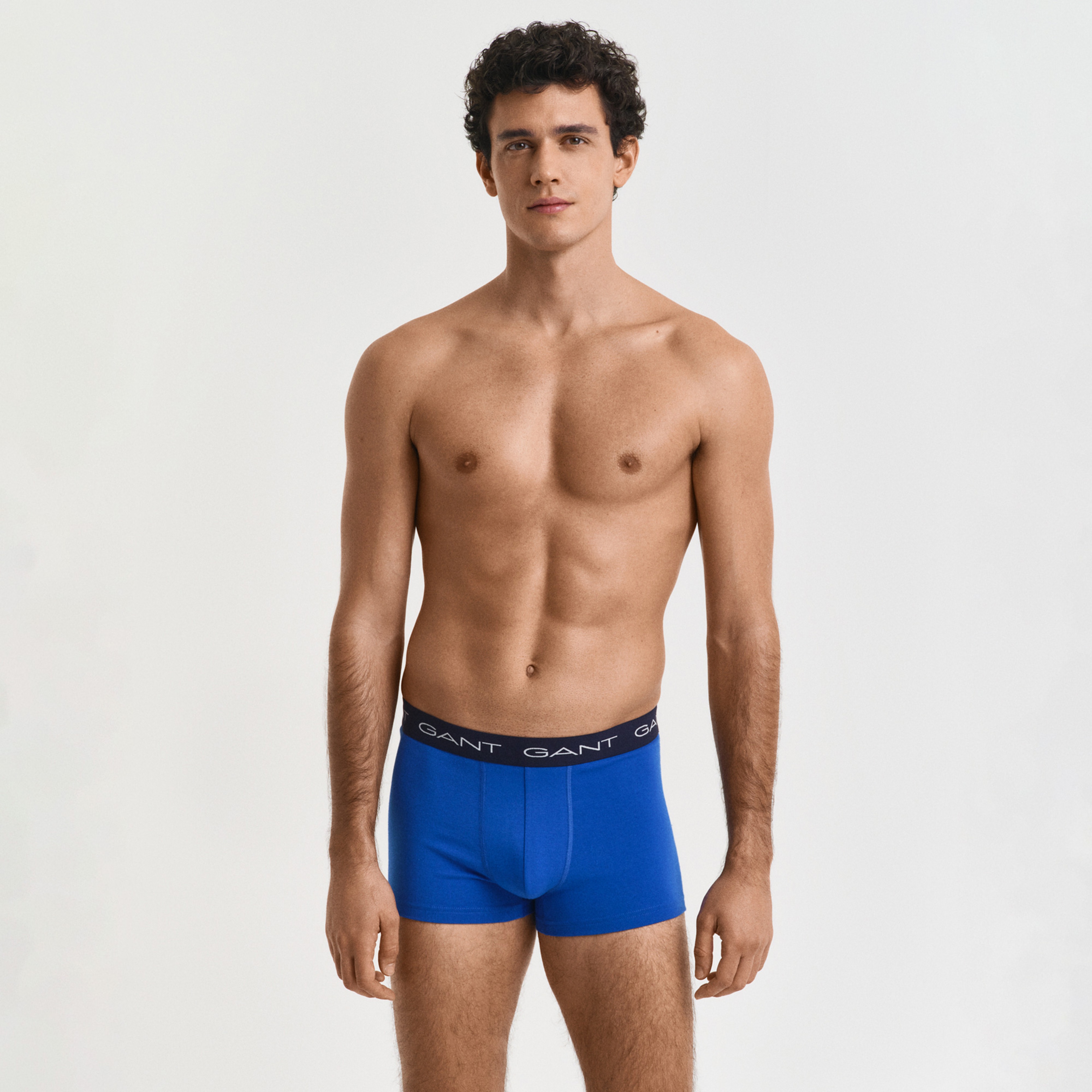GANT Erkek Lacivert Slim Fit Logolu Boxer