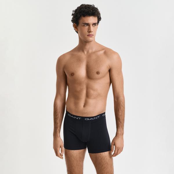 GANT Erkek Siyah Slim Fit Logolu Boxer