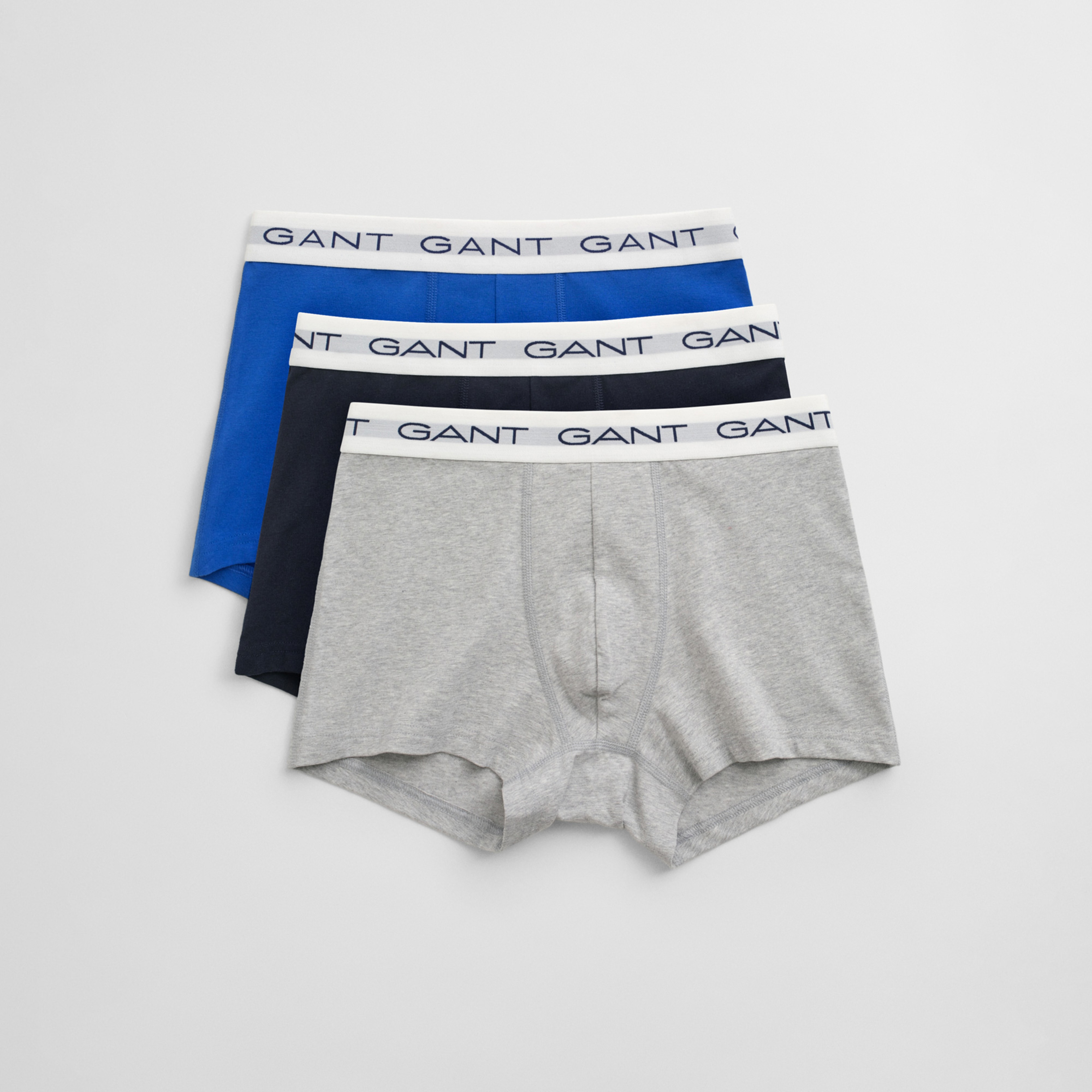 GANT Erkek Gri Logolu 3'lü Boxer