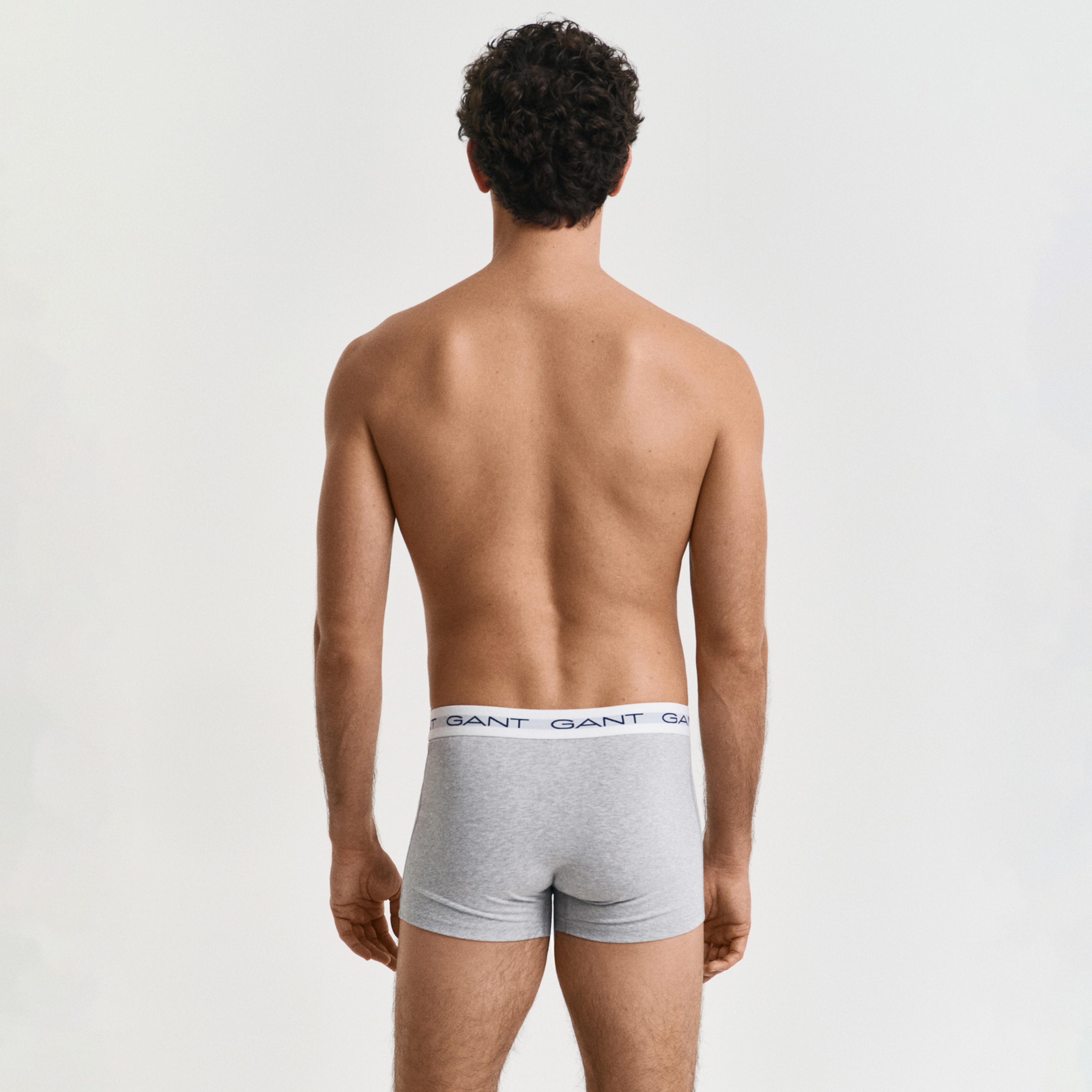 GANT Erkek Gri Logolu 3'lü Boxer