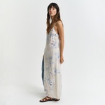 GANT Kadın Pembe Regular Fit V Yaka Desenli Elbise