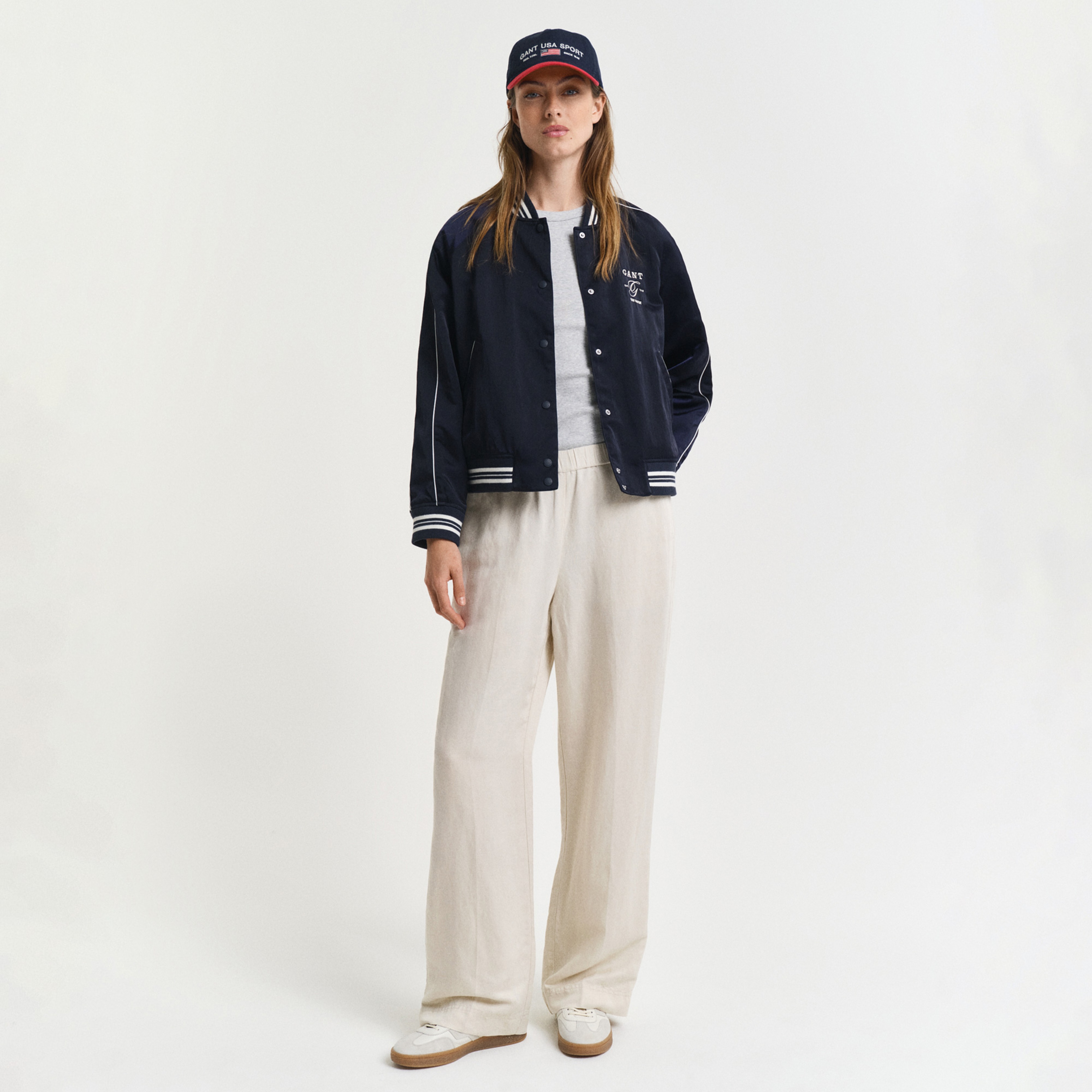 GANT Kadın Pembe Relaxed Fit Pantolon