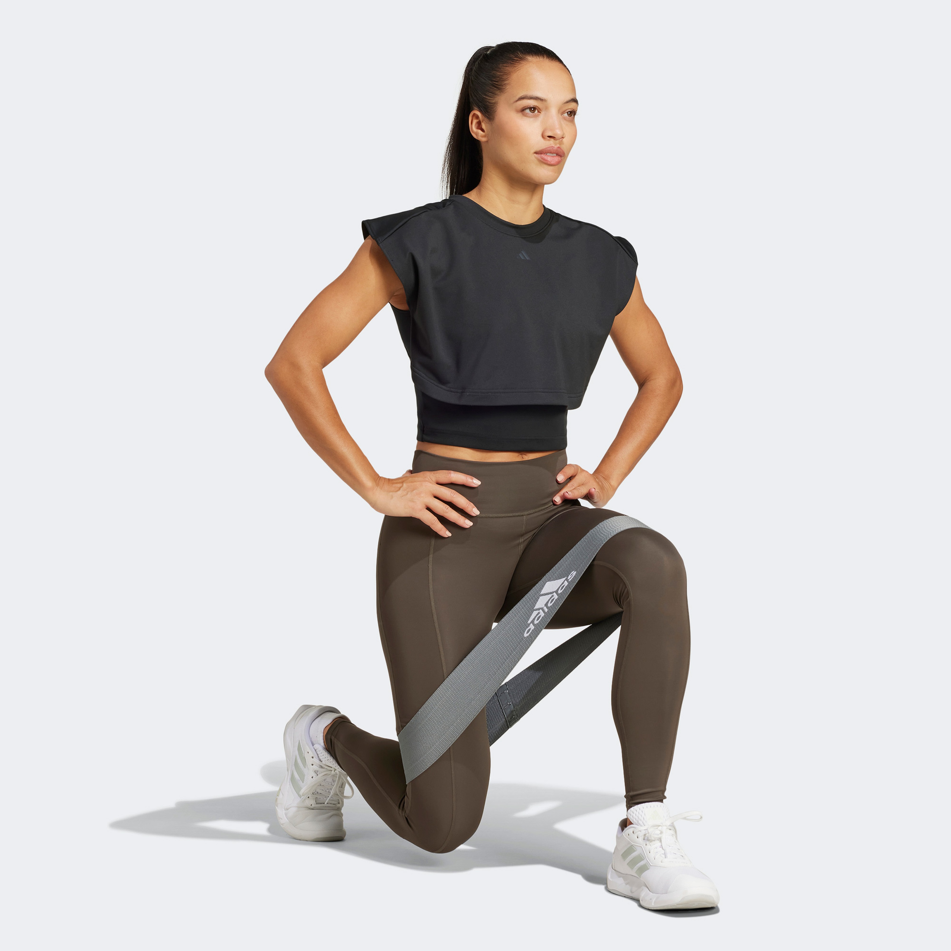 adidas Optime Full-Length Leggings Kadın Yeşil Tayt