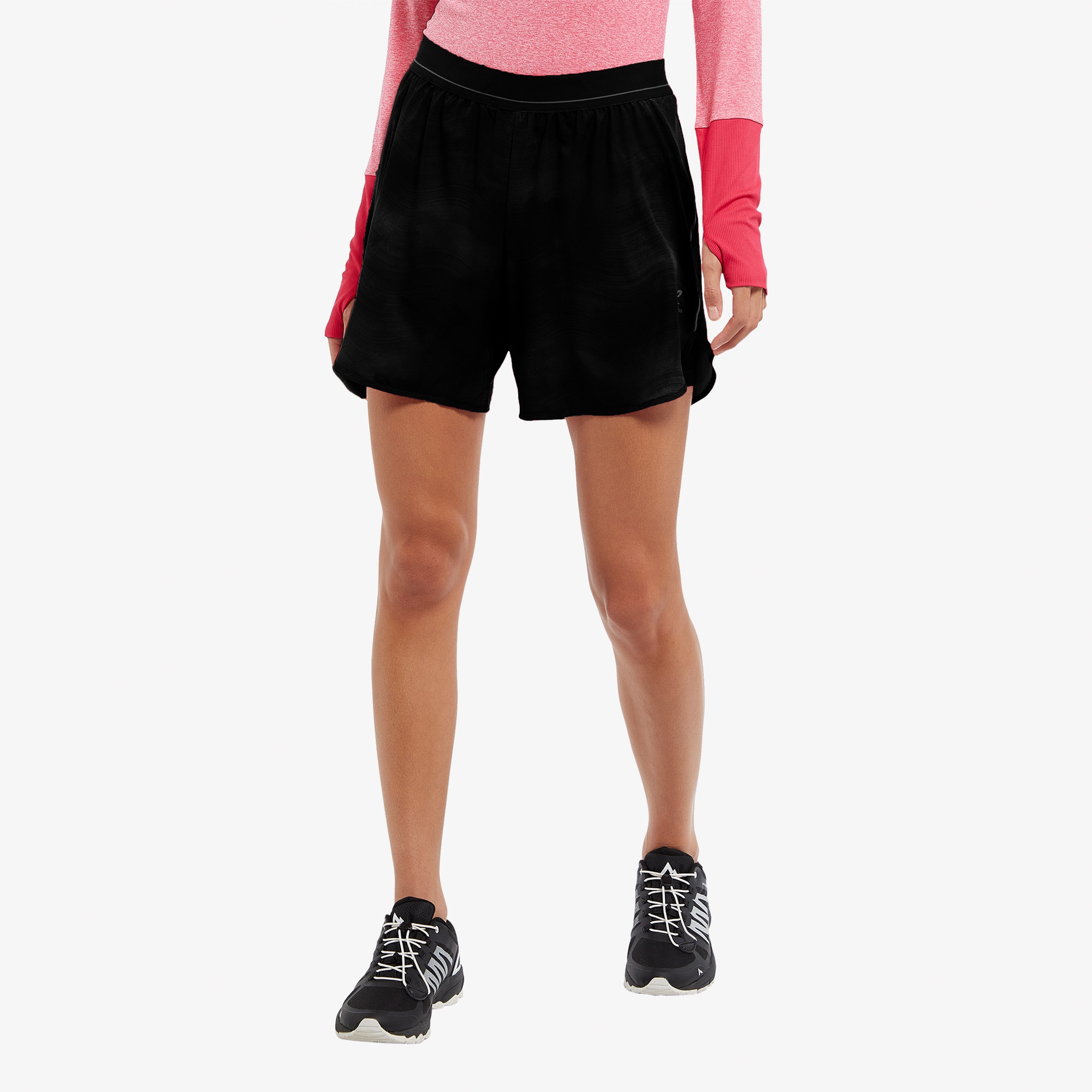 Energetics Isolda II 7 inch Kadın Siyah Koşu Şortu