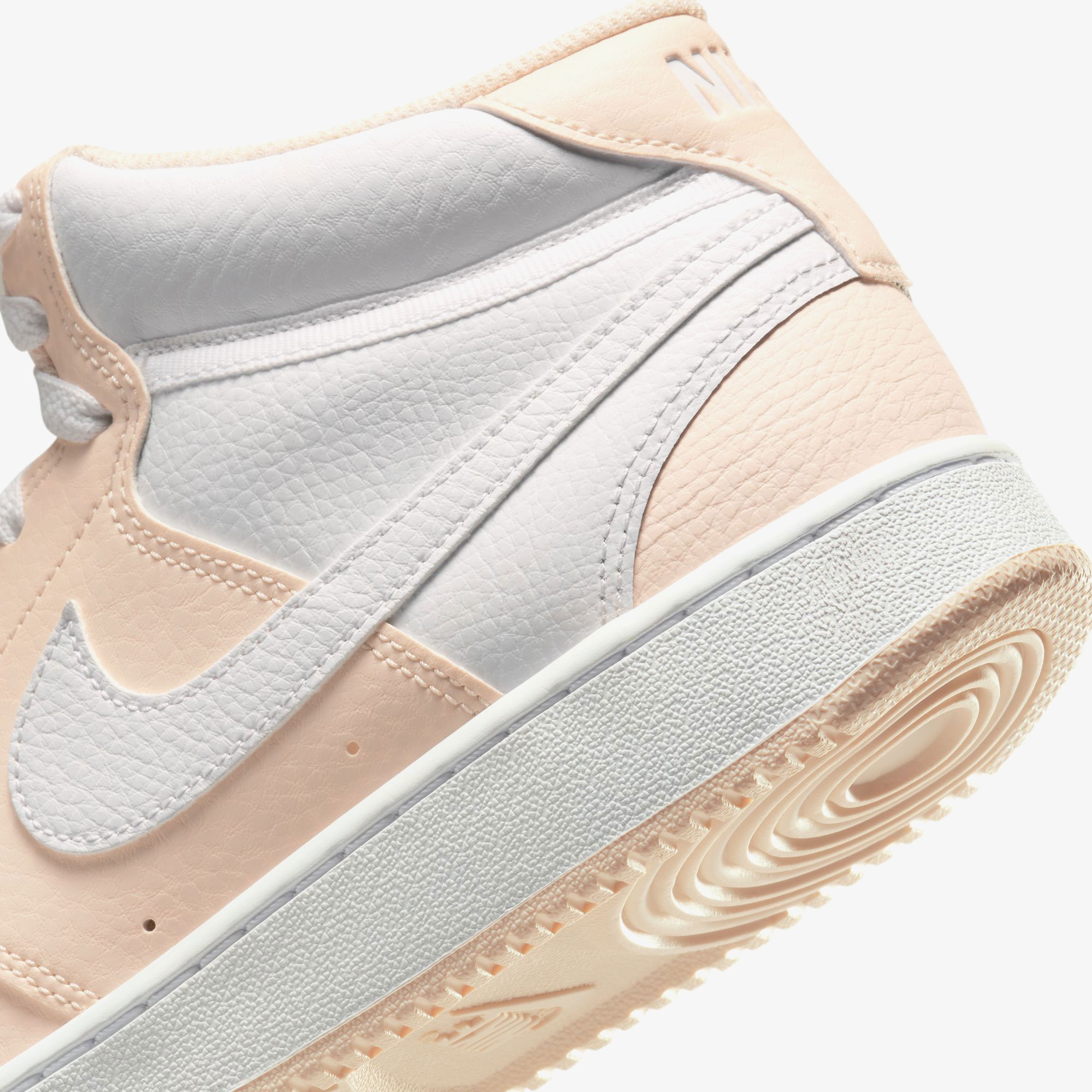 Nike Court Vision Mid Kadın Krem Günlük Sneaker