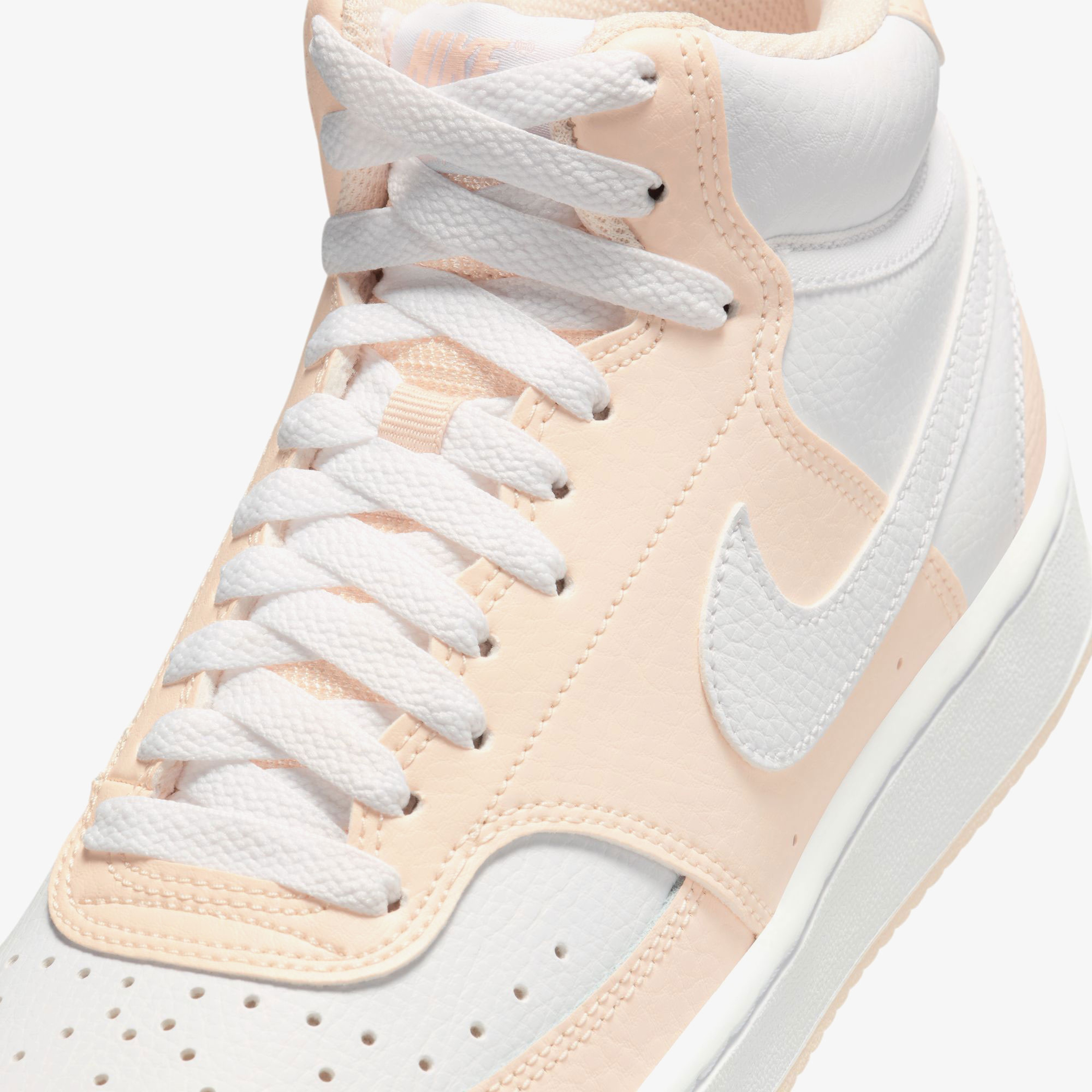 Nike Court Vision Mid Kadın Krem Günlük Sneaker