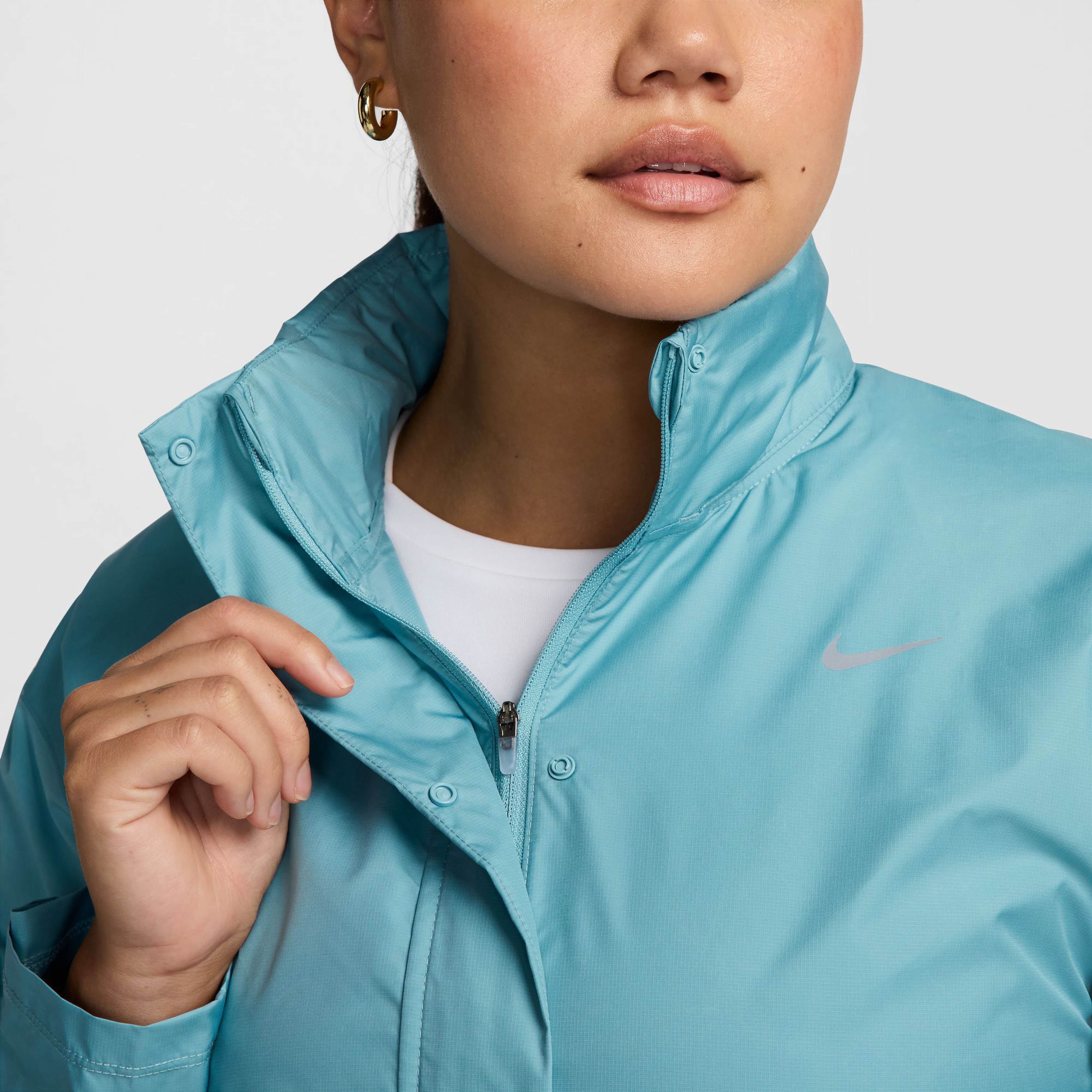 Nike Fast Repel Kadın Mavi Koşu Ceketi