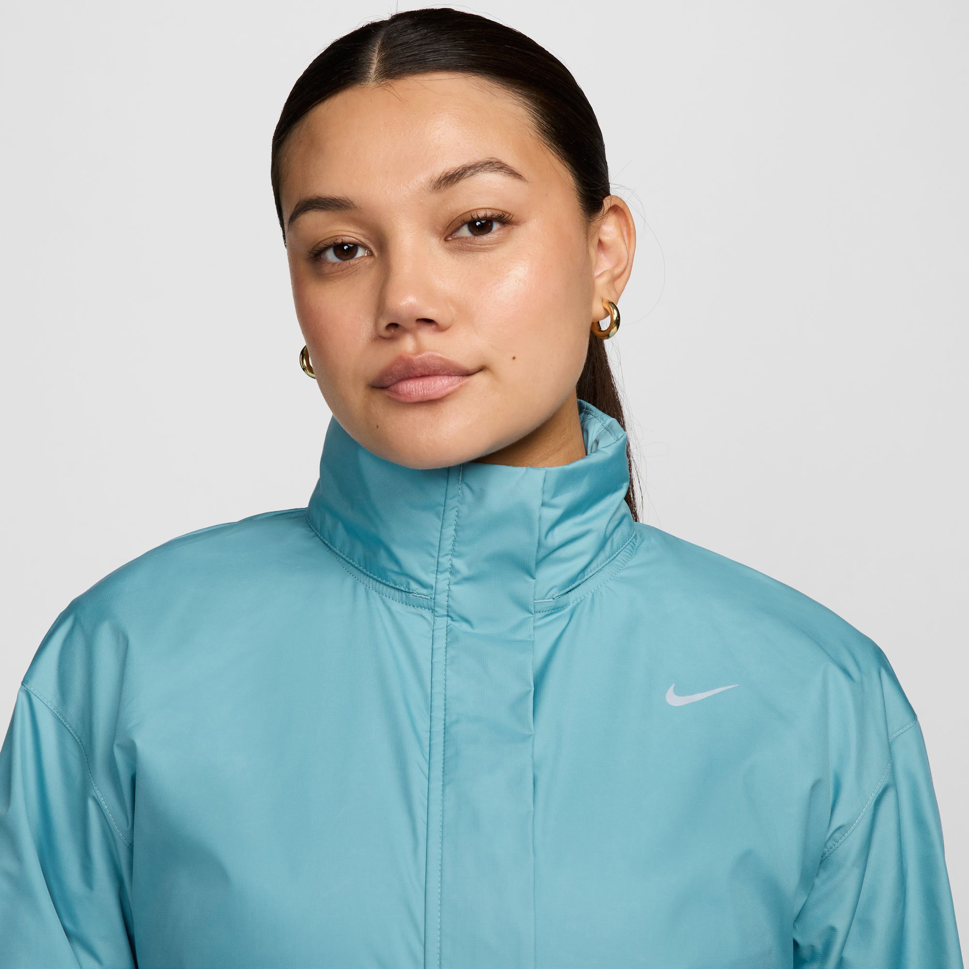 Nike Fast Repel Kadın Mavi Koşu Ceketi