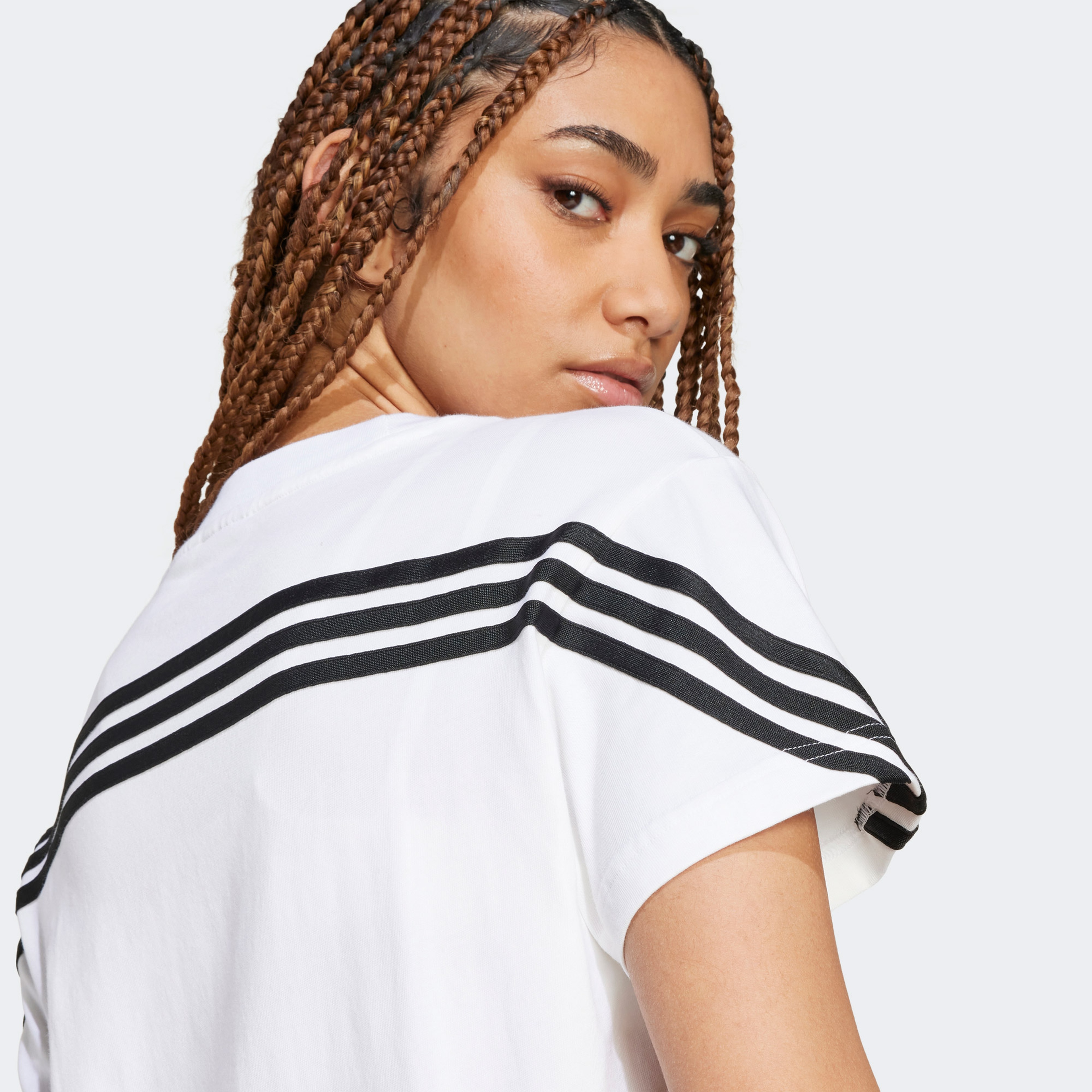 adidas Future Icons 3-Stripes Kadın Beyaz T-Shirt