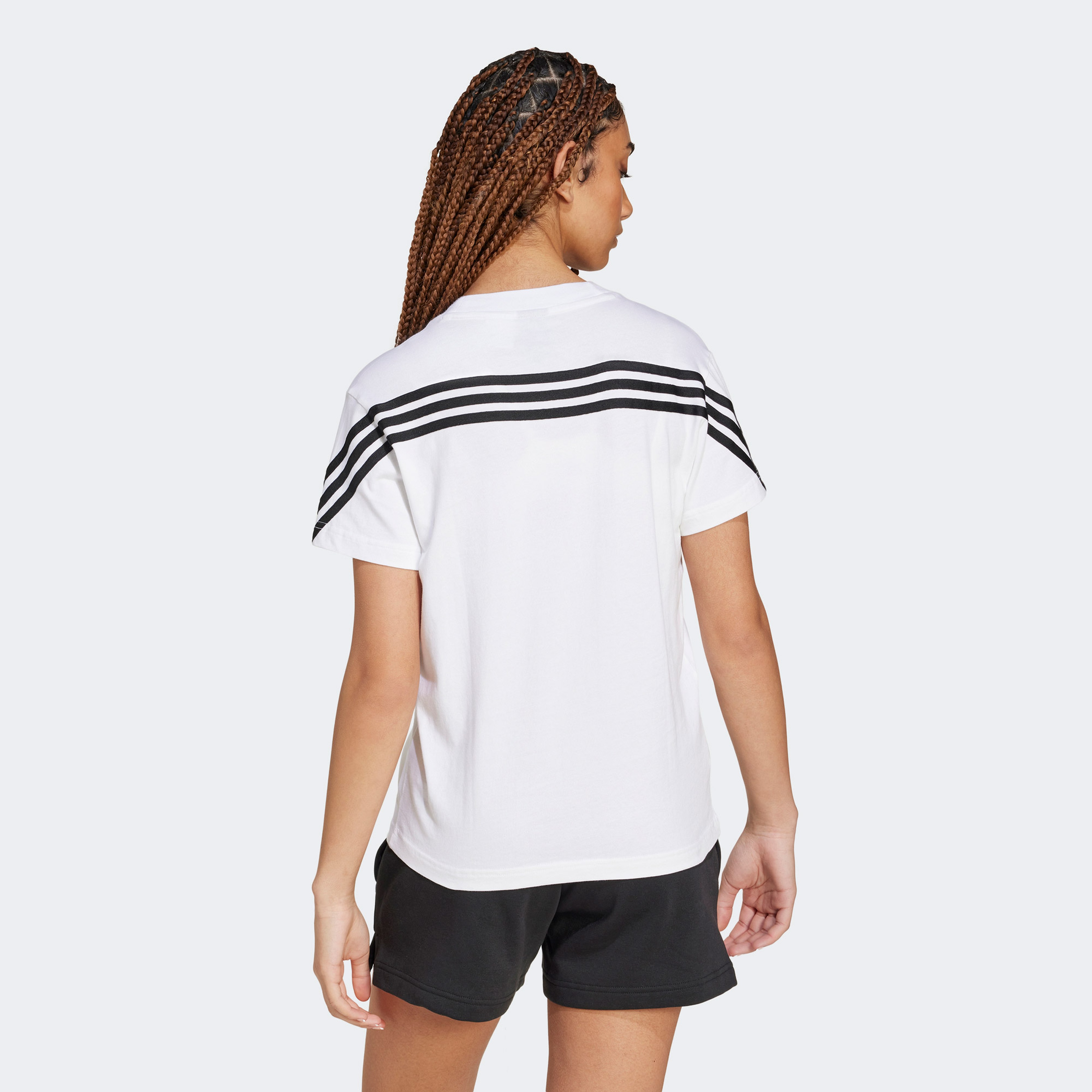 adidas Future Icons 3-Stripes Kadın Beyaz T-Shirt
