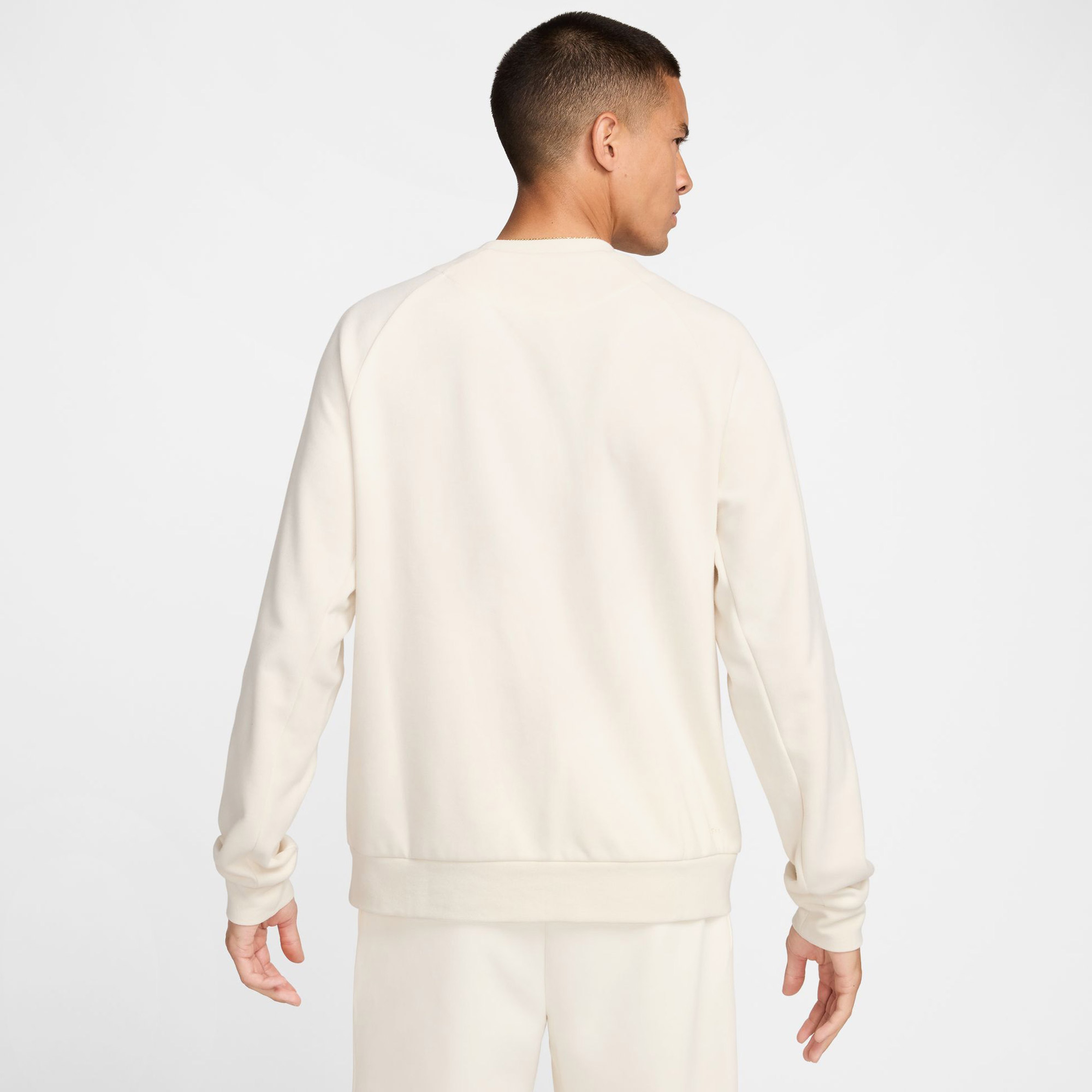 Nike Primary Dri-Fit Verstaile Crew Erkek Bej Günlük Sweatshirt