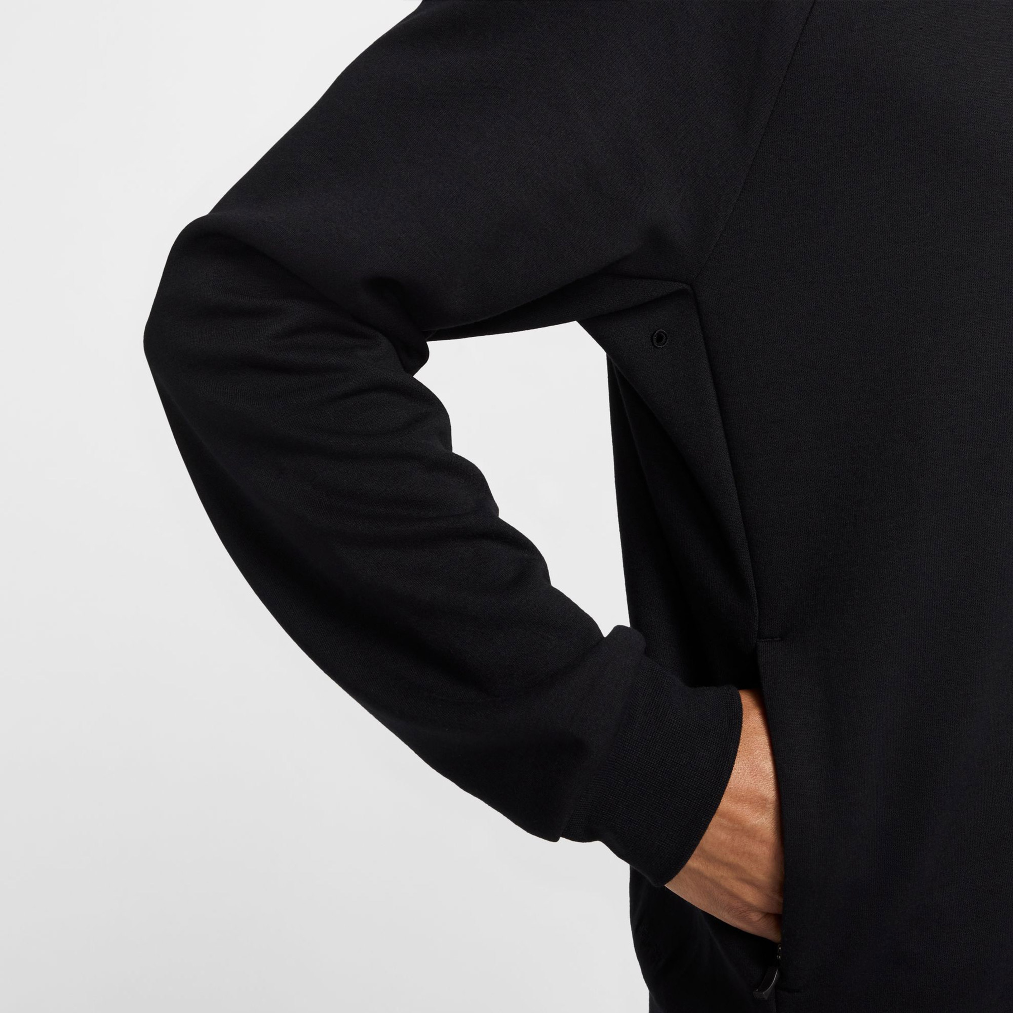 Nike Primary Fleece Dri-Fit Erkek Siyah Günlük Sweatshirt