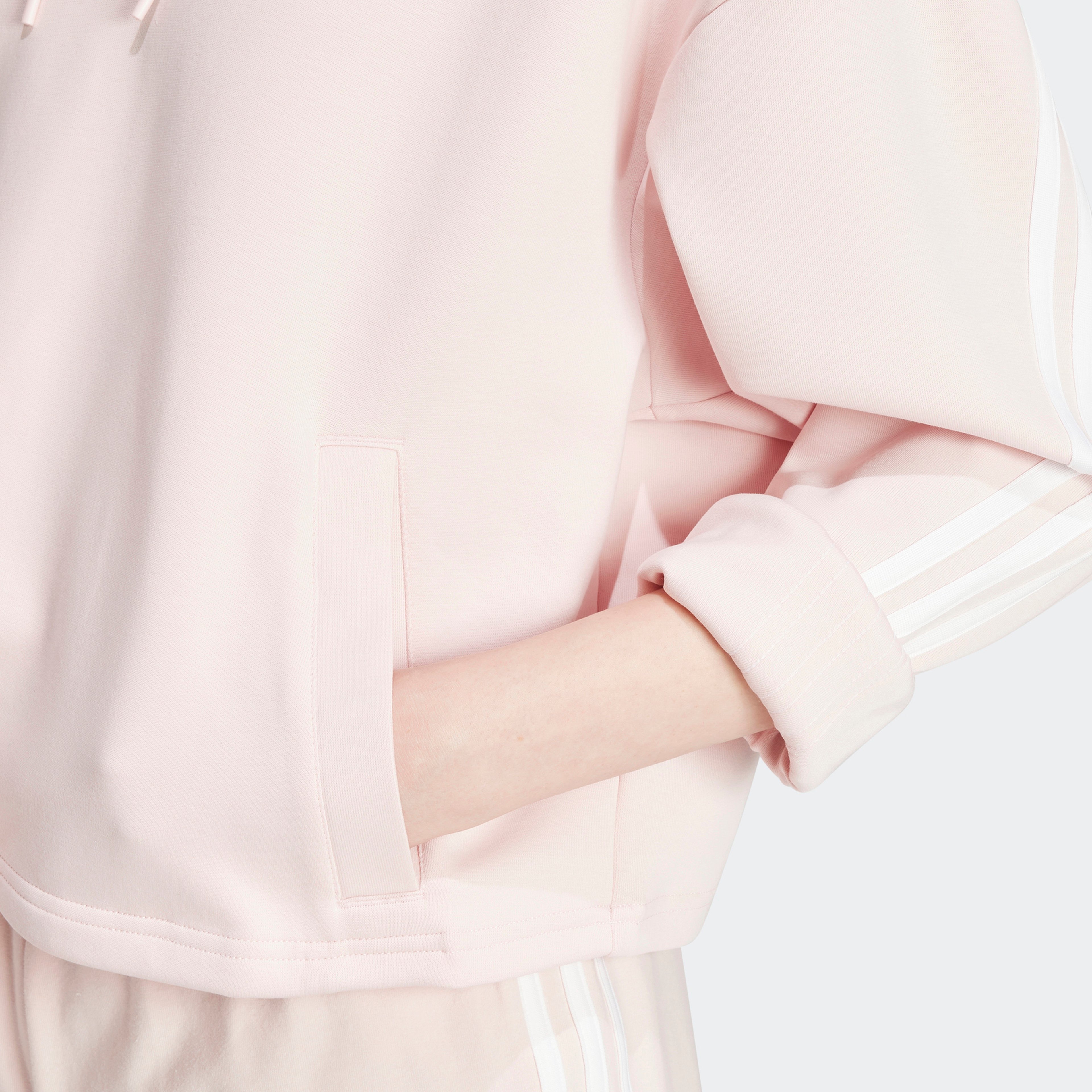 adidas Future Icons 3 Stripes Kadın Pembe Günlük Sweatshirt