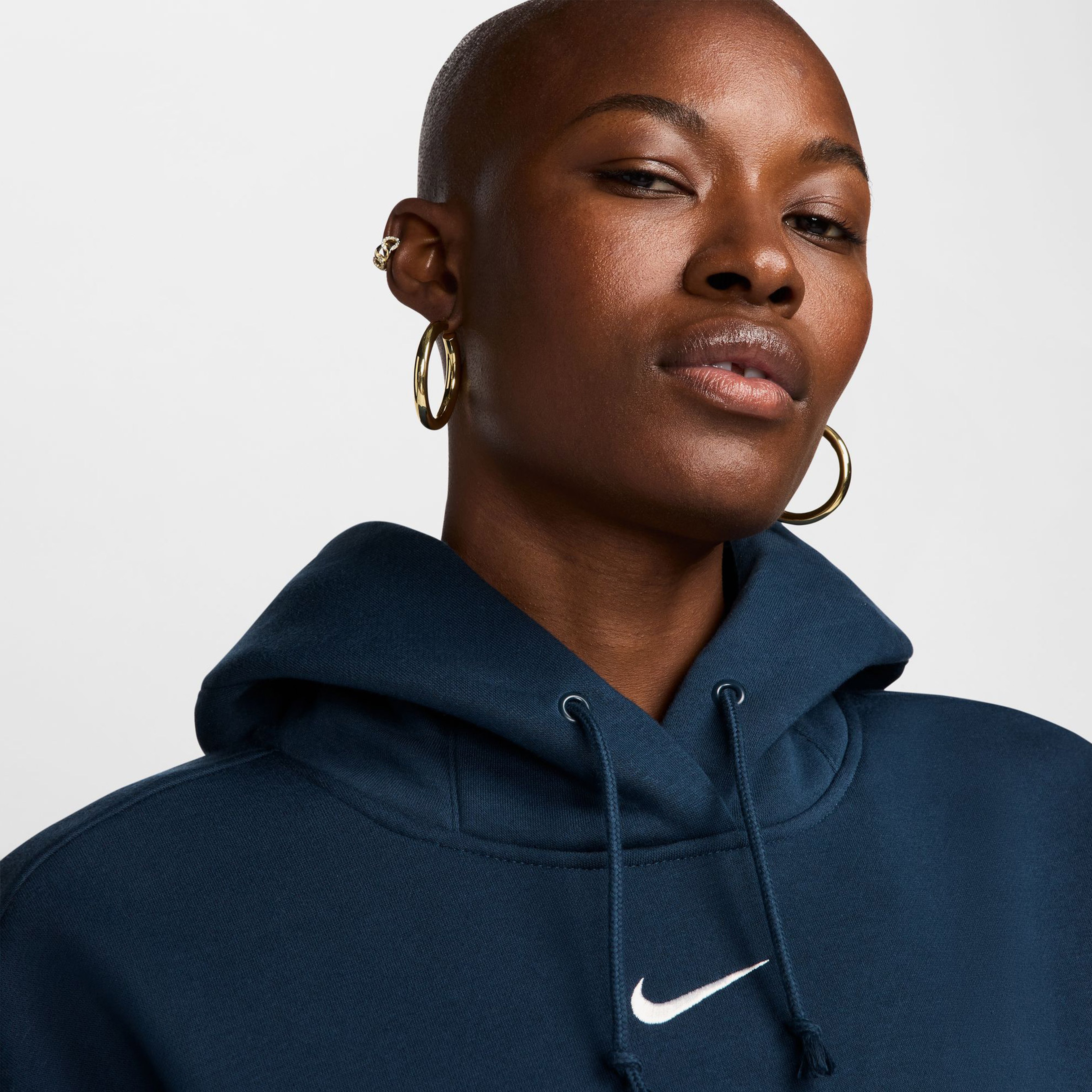 Nike Phoenix Fleece Kadın Lacivert Günlük Sweatshirt