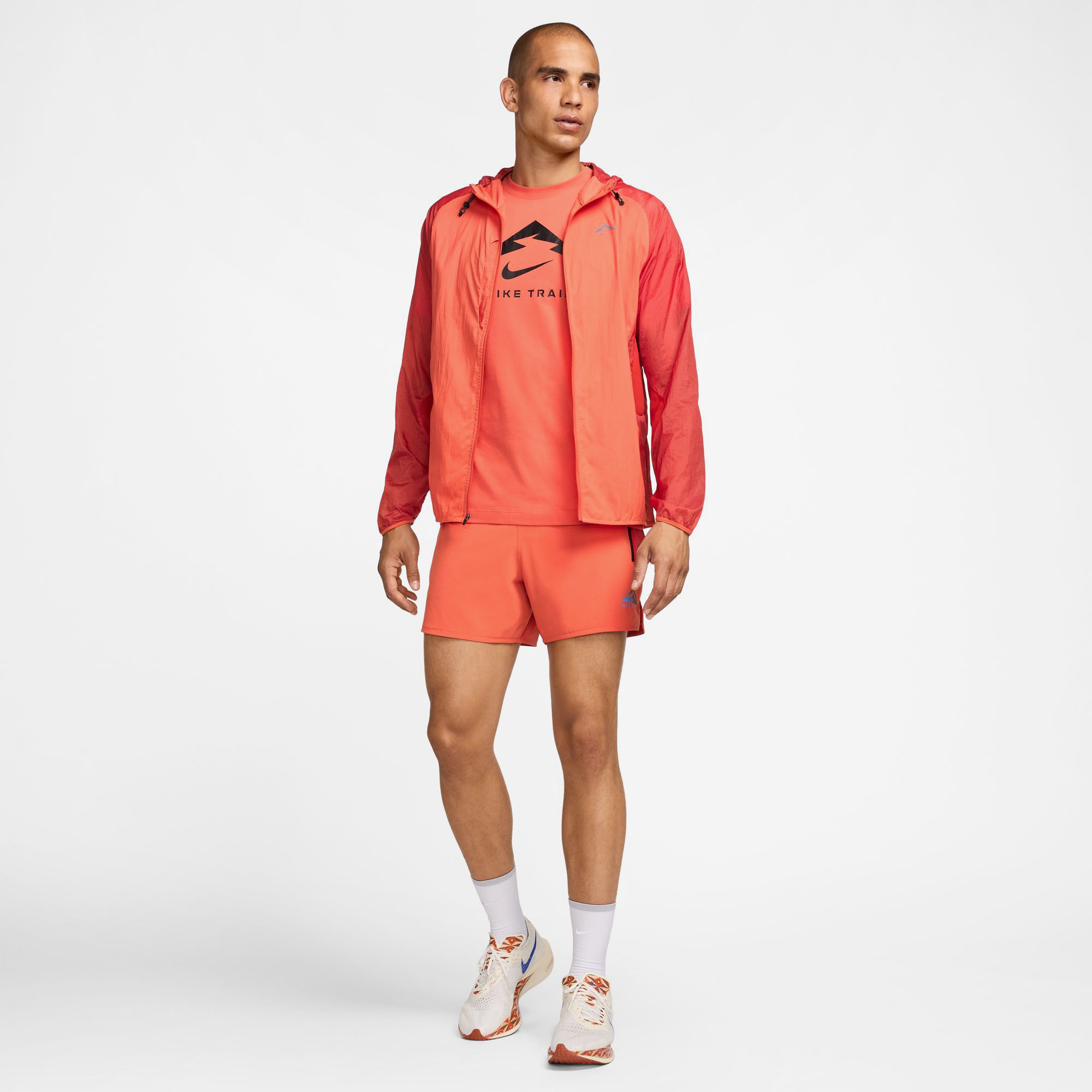 Nike Trail Aireez Erkek Kırmızı Koşu Ceketi