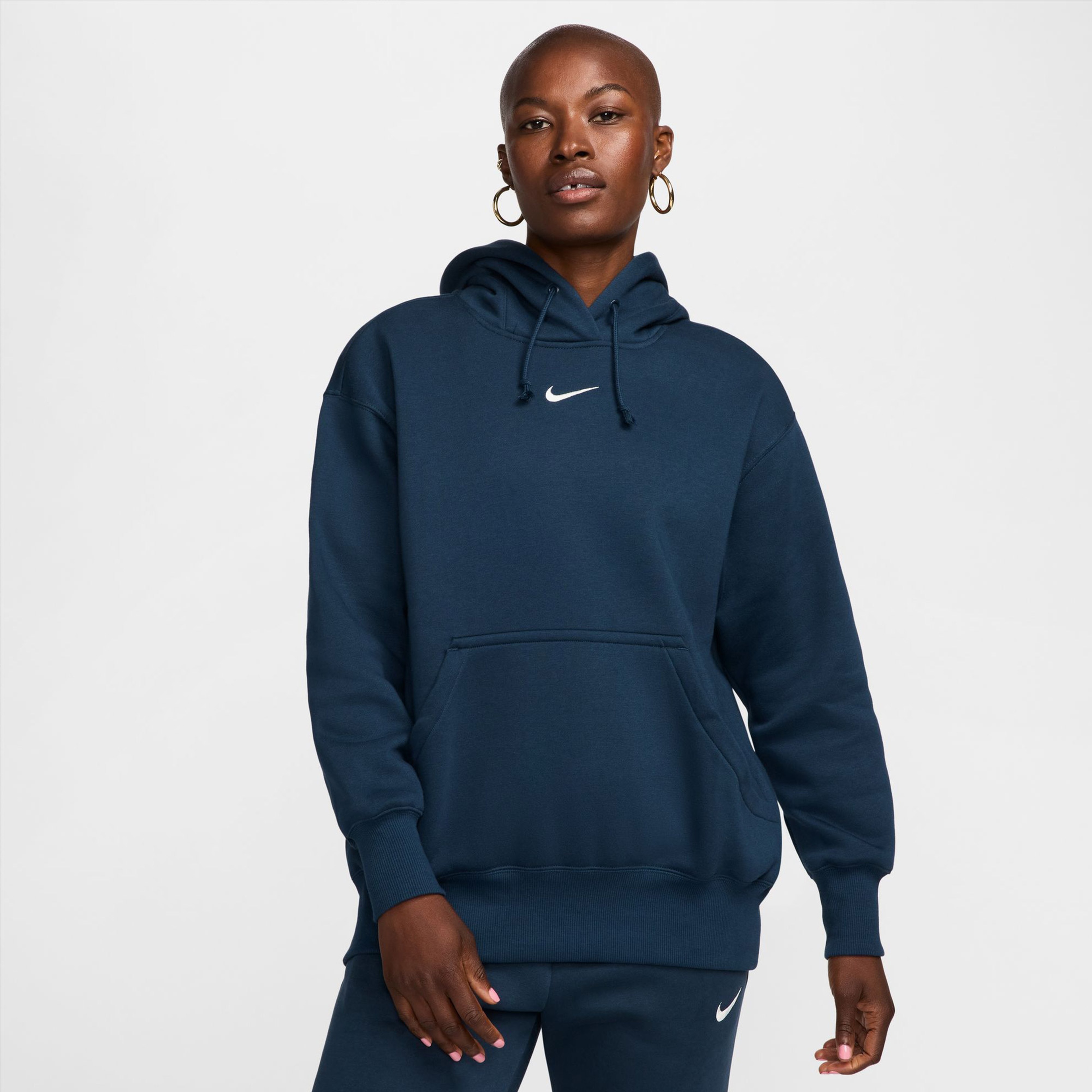 Nike Phoenix Fleece Kadın Lacivert Günlük Sweatshirt