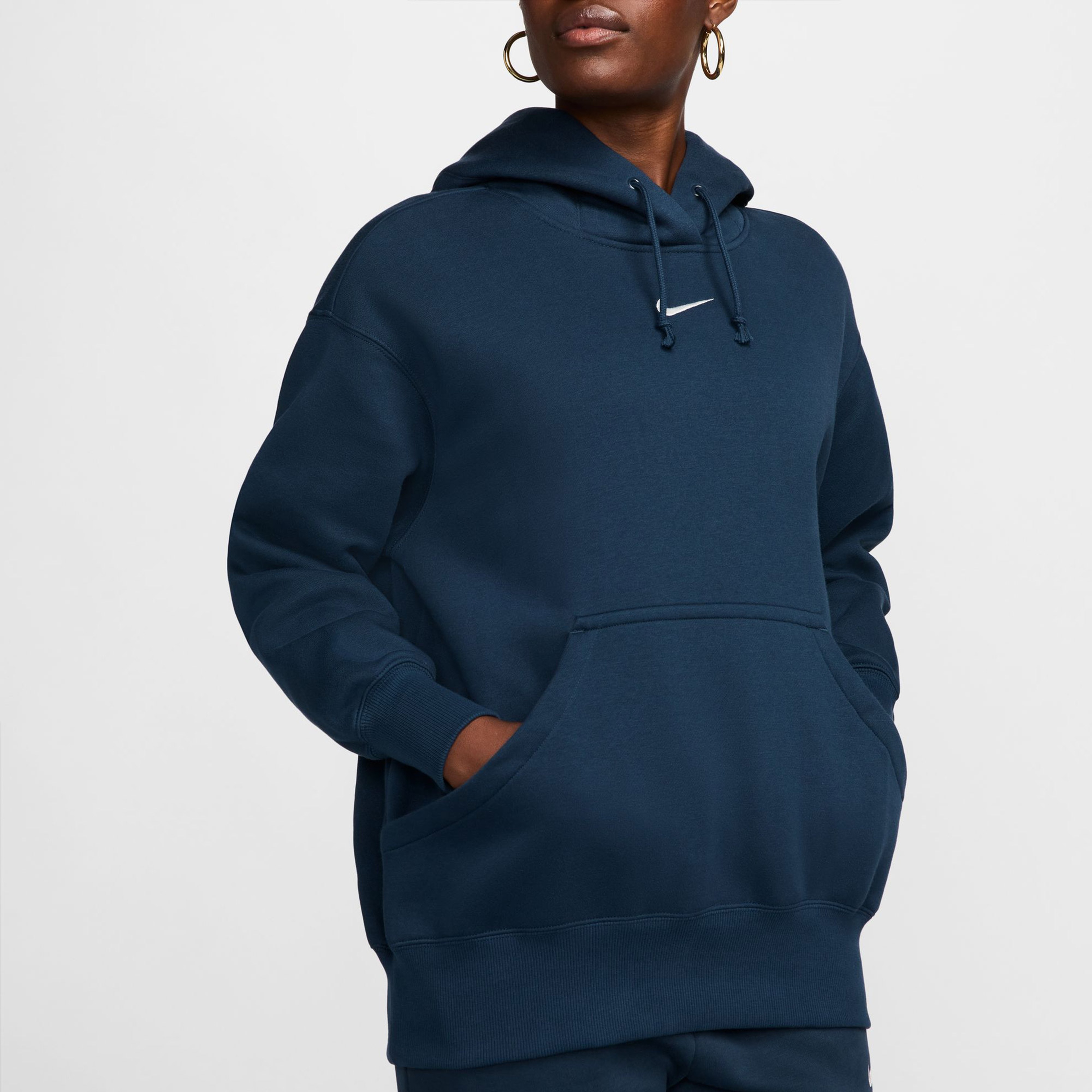 Nike Phoenix Fleece Kadın Lacivert Günlük Sweatshirt