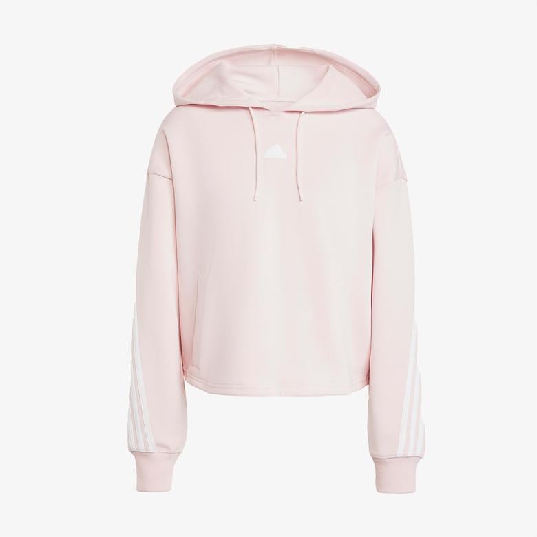 adidas Future Icons 3 Stripes Kadın Pembe Günlük Sweatshirt