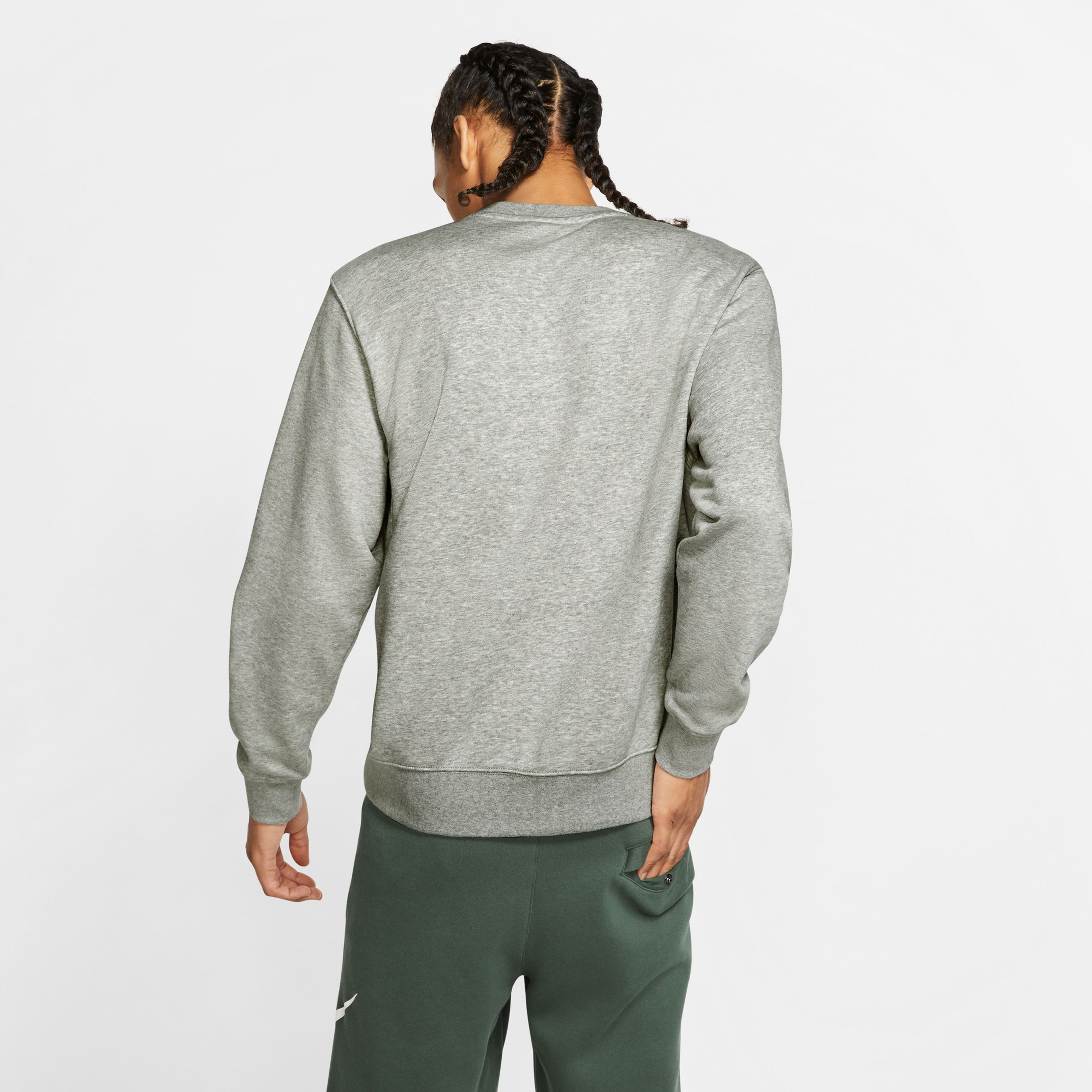 Nike Club Sportswear Erkek Gri Günlük Sweatshirt