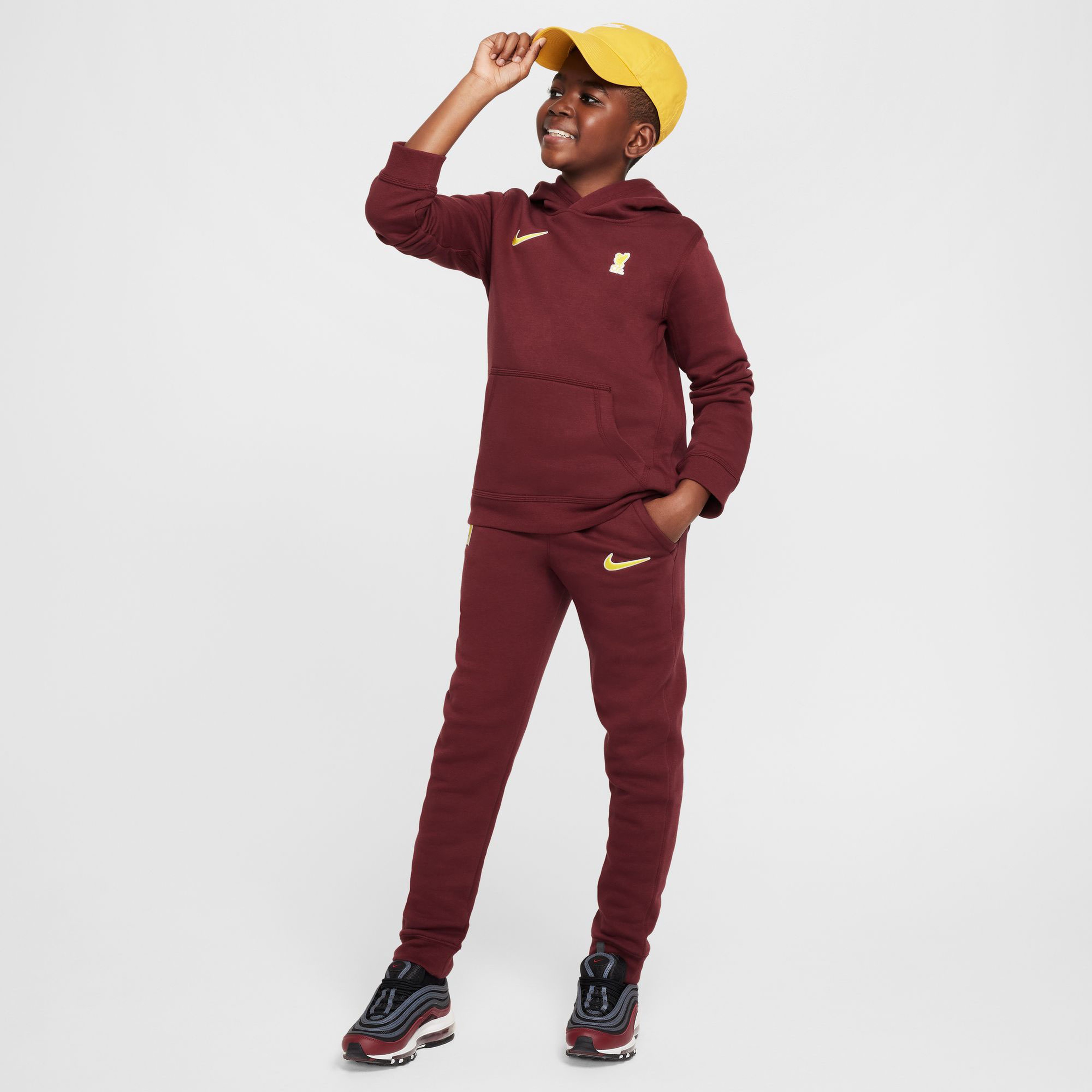 Nike Liverpool FC Çocuk Bordo Futbol Sweatshirt