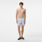 Nautica Erkek Lacivert Regular Fit Çizgili Deniz Şortu