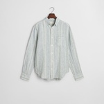 GANT Erkek Yeşil Regular Fit Düğmeli Yaka Çizgili Gömlek