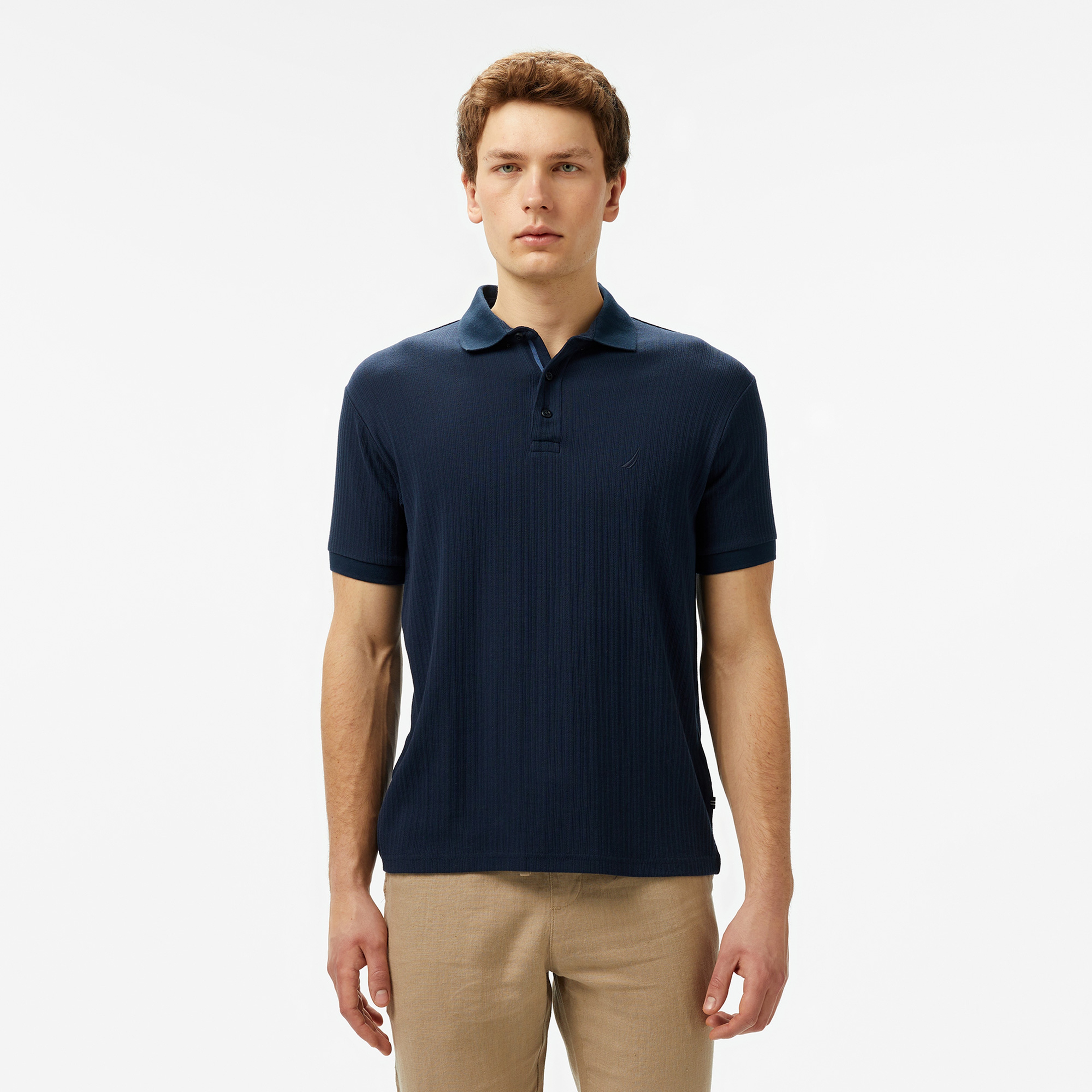 Nautica Erkek Lacivert Classic Fit Polo Yaka T-Shirt