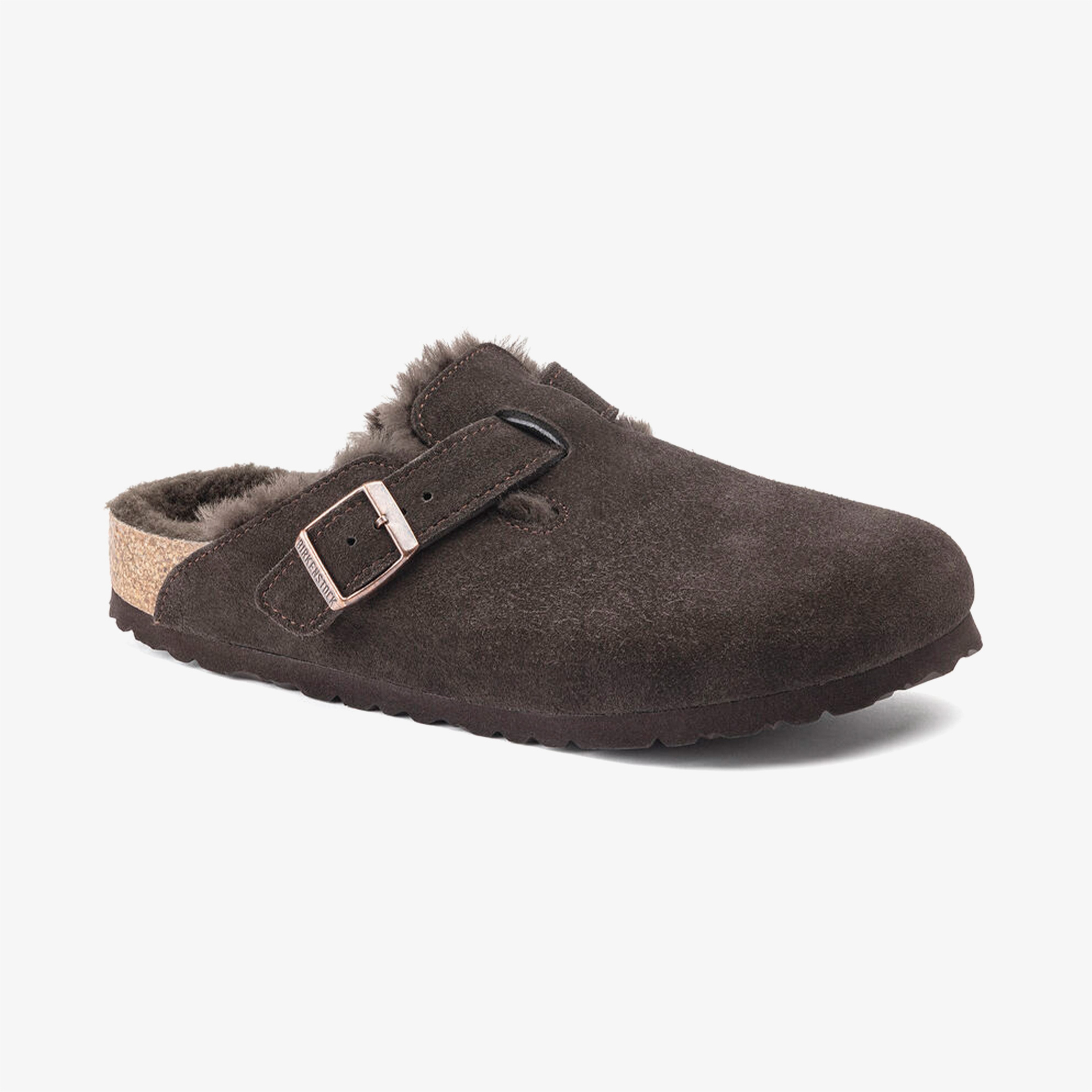 Birkenstock Boston Shearling Kadın Kahverengi Terlik