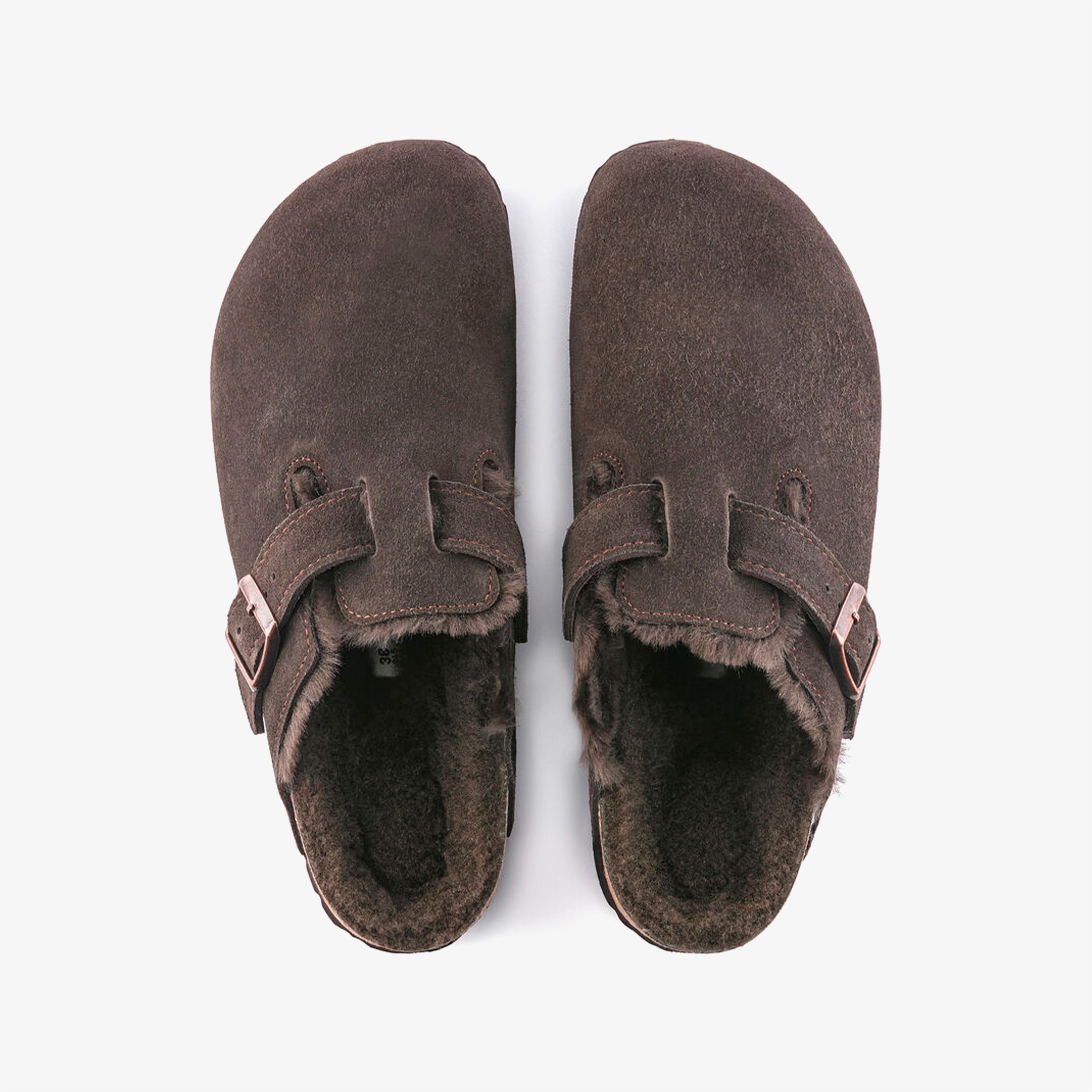 Birkenstock Boston Shearling Kadın Kahverengi Terlik