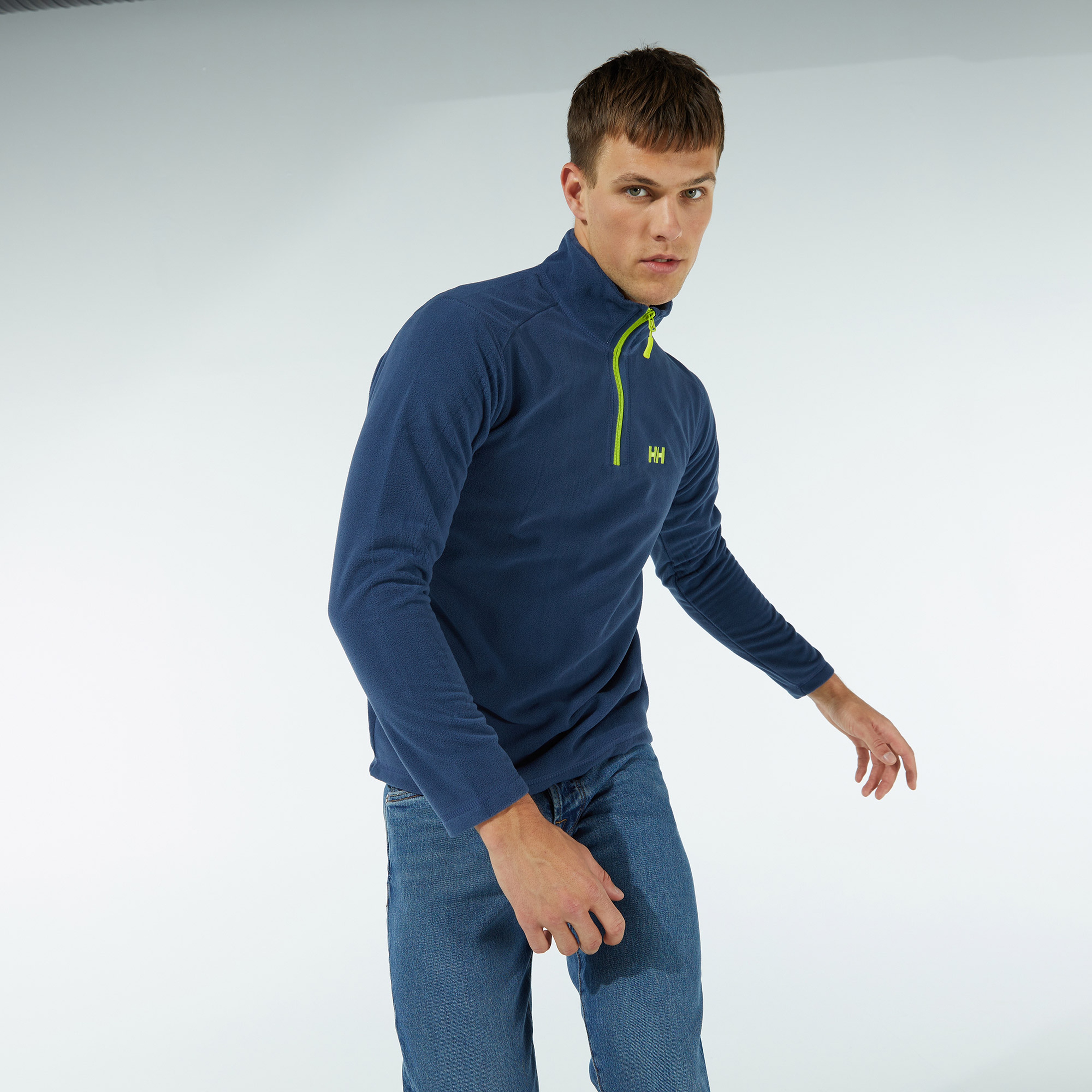 Helly Hansen HH Mount Fleece Erkek Mavi Polar Sweatshirt