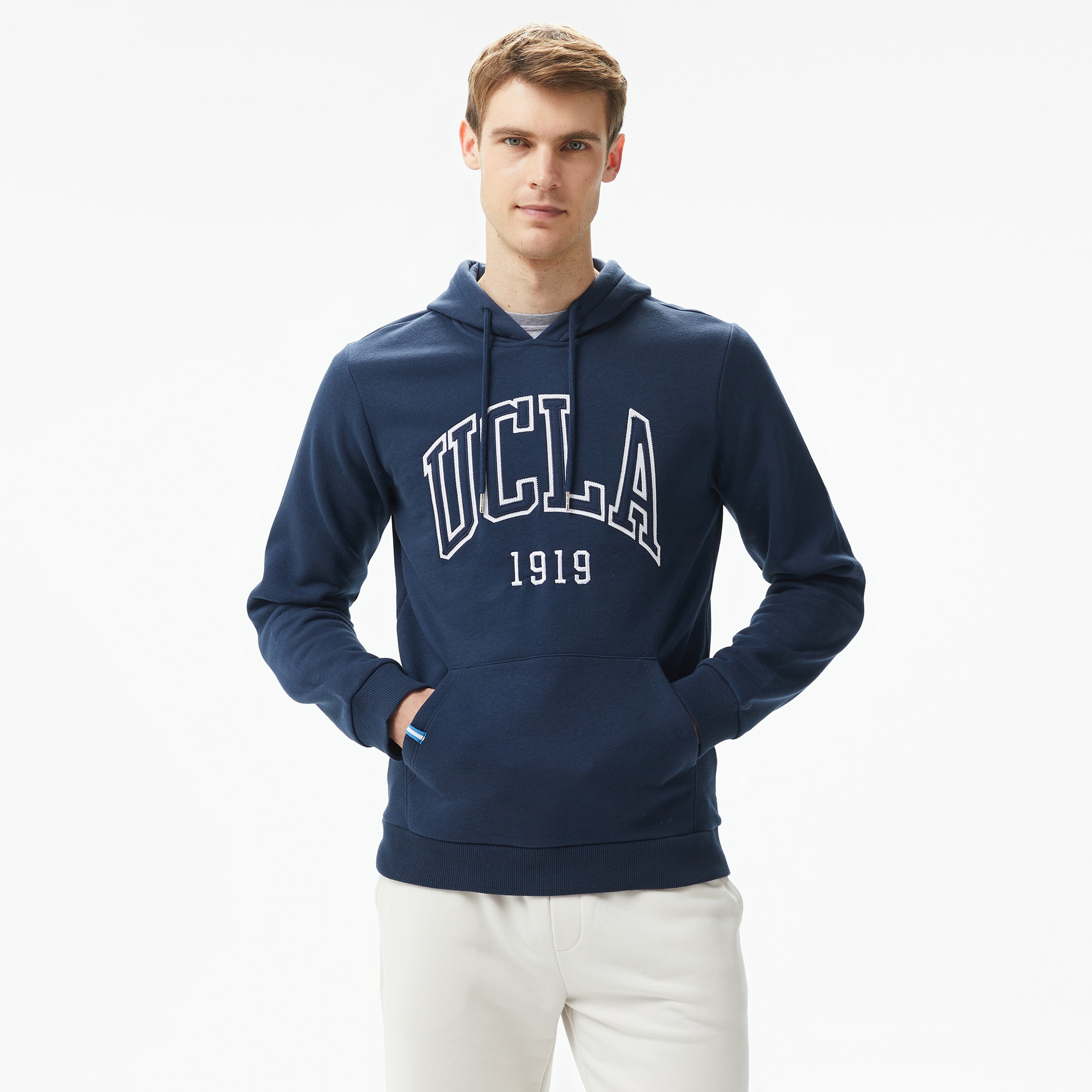 Ucla Jepsen Nakışlı Erkek Lacivert Hoodie