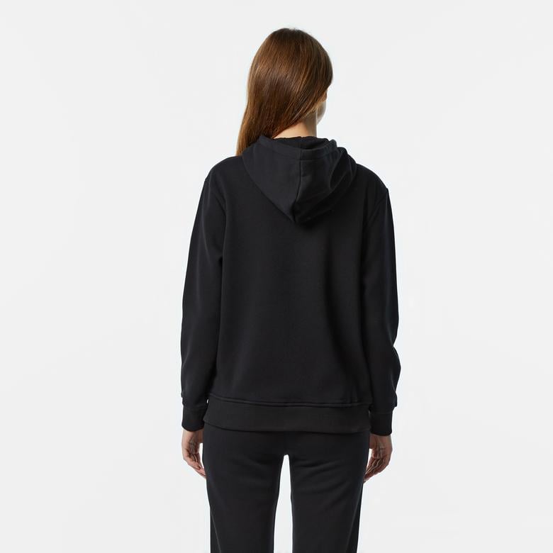 Ucla Joyce Aplikeli Kadın Siyah Hoodie