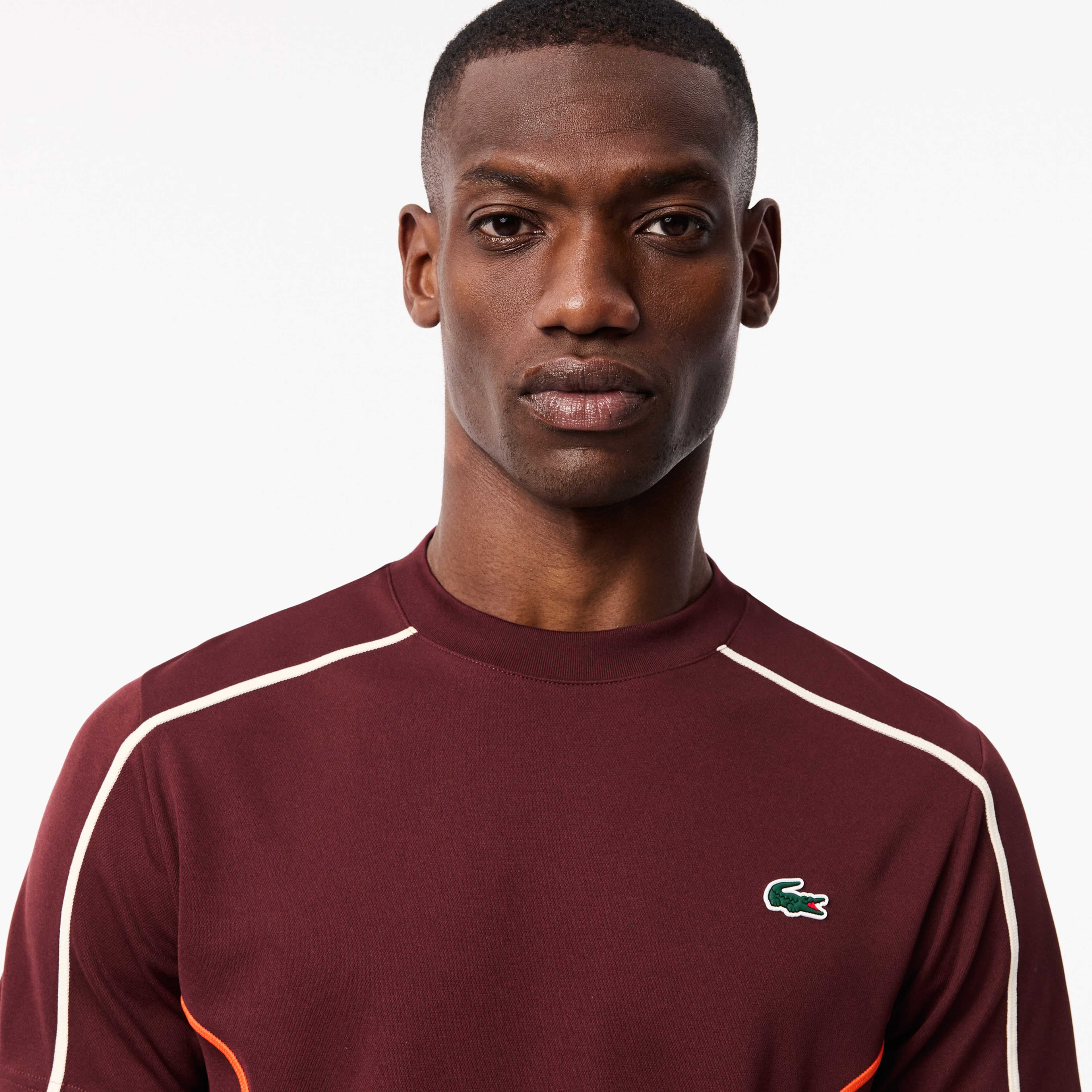Lacoste Ultra-Dry Pique Tennis Erkek Bordo T-Shirt
