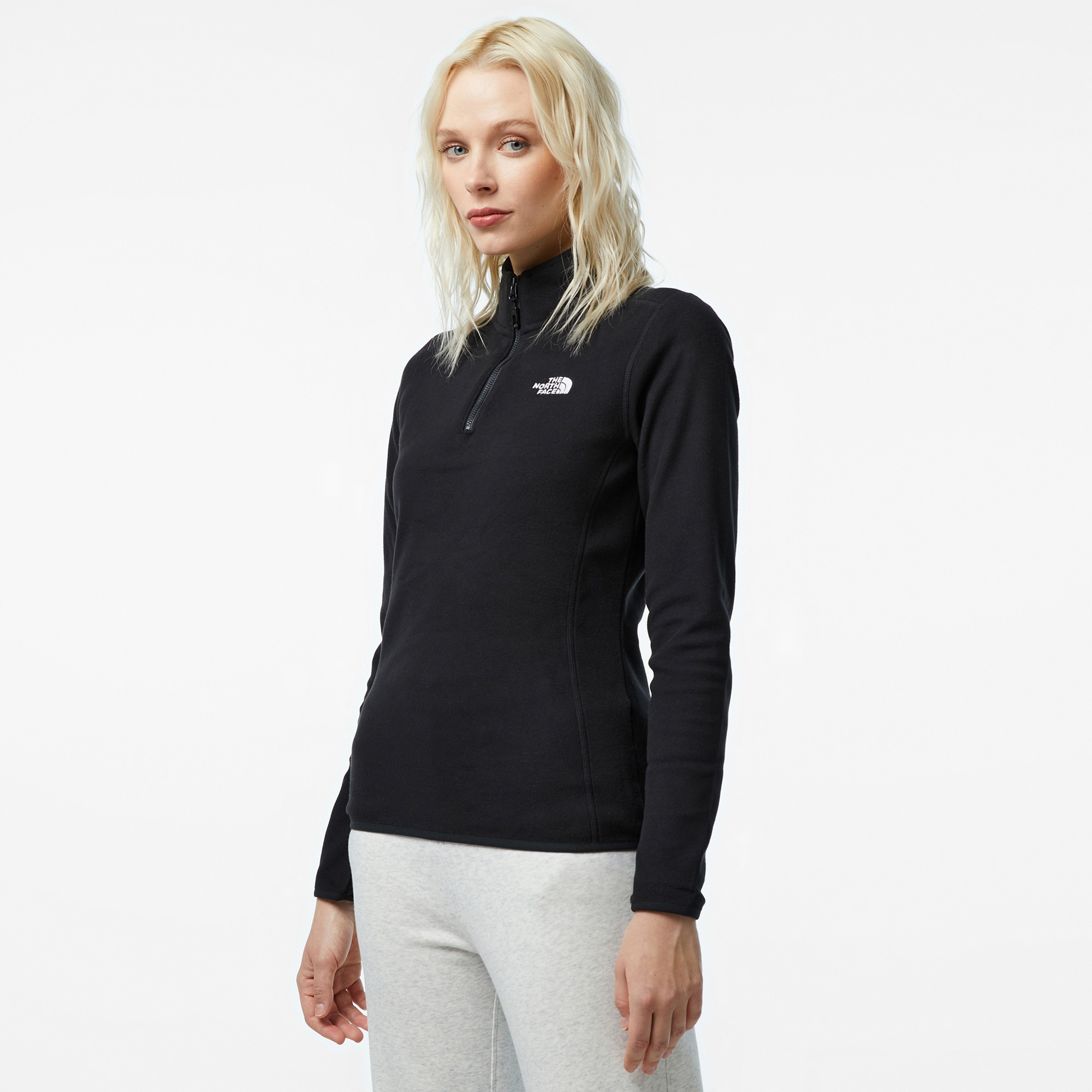 The North Face 100 Glacier 1/4 Zip Kadın Siyah Ceket