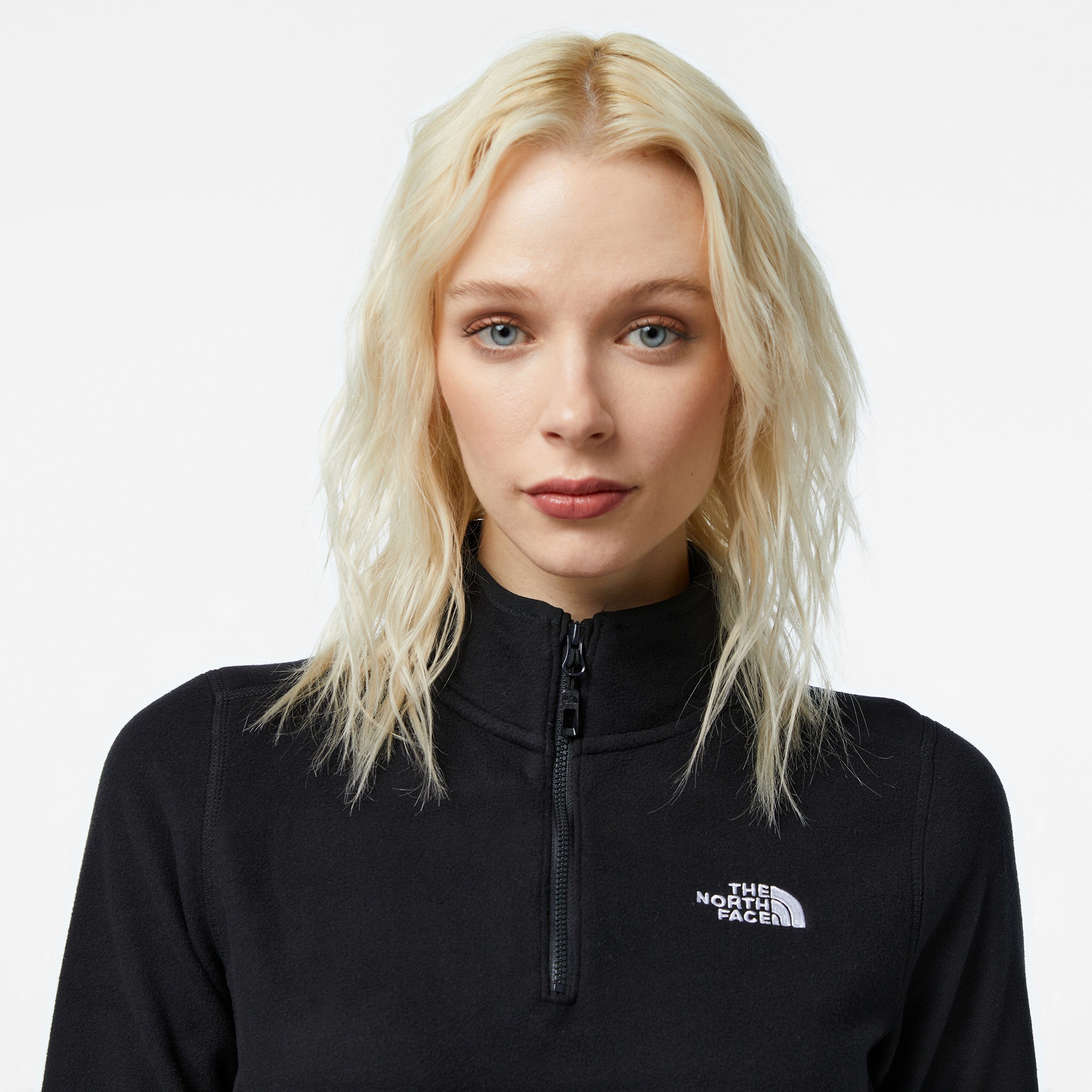 The North Face 100 Glacier 1/4 Zip Kadın Siyah Ceket