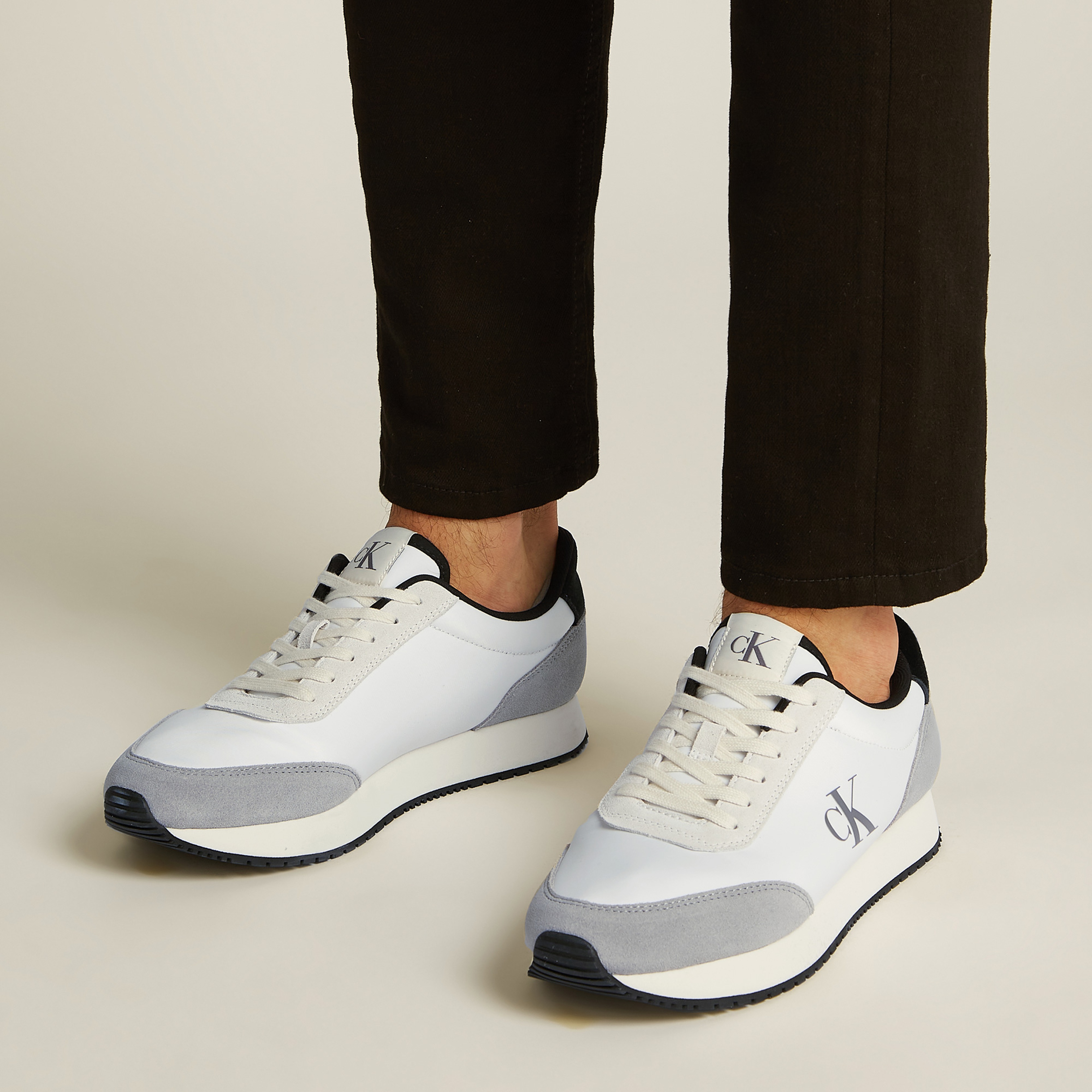 Calvin Klein Retro Runner İconic Snk Erkek Beyaz Sneaker