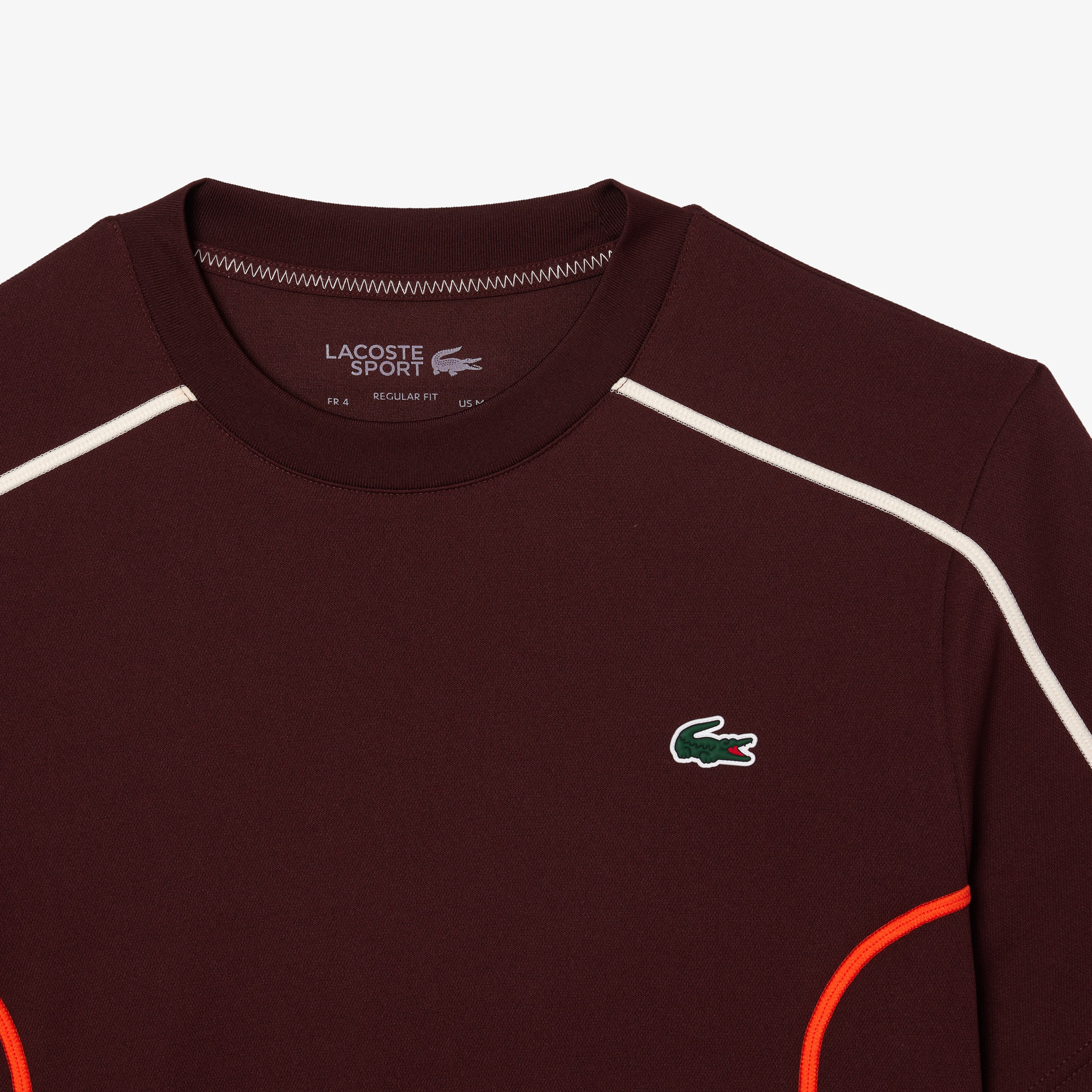 Lacoste Ultra-Dry Pique Tennis Erkek Bordo T-Shirt