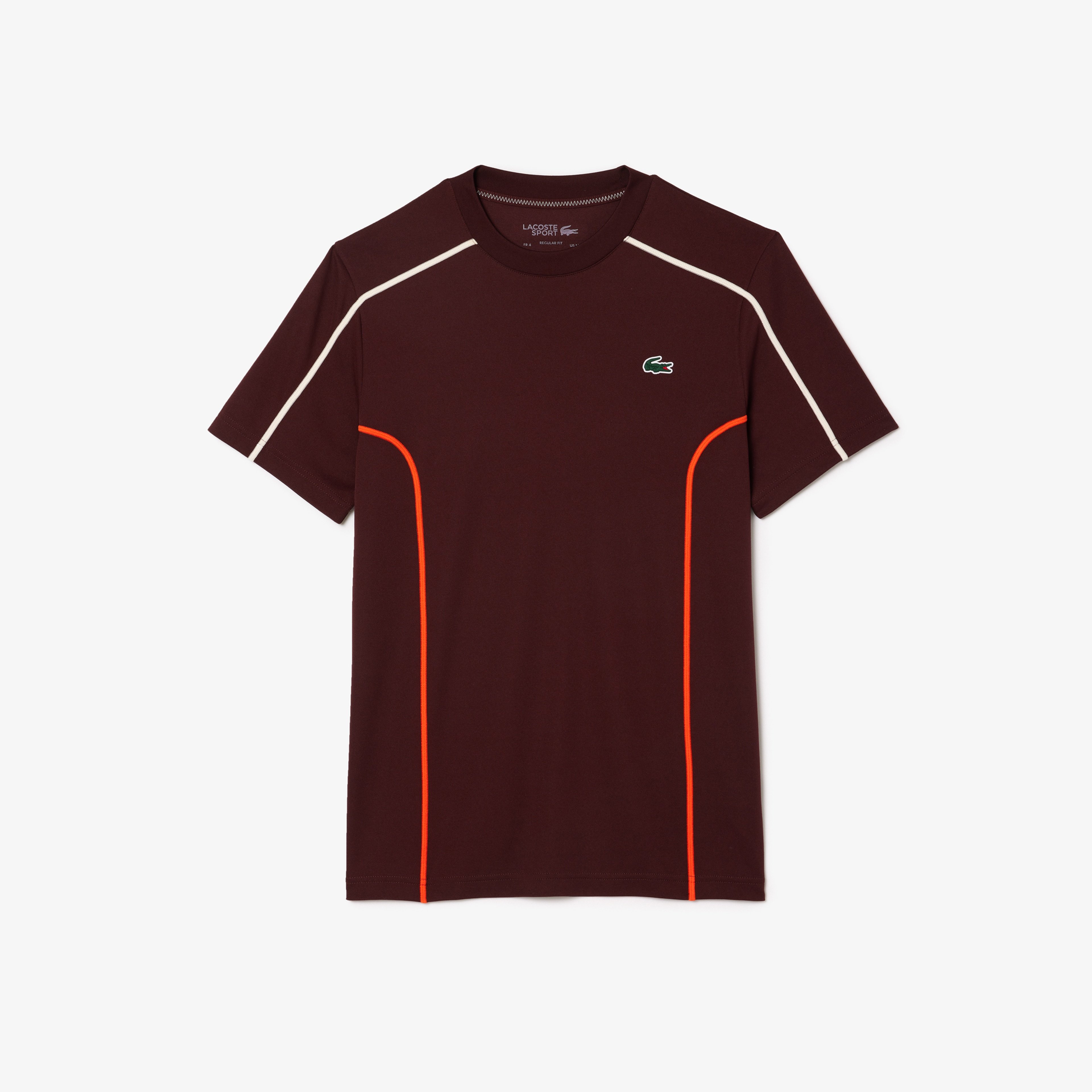 Lacoste Ultra-Dry Pique Tennis Erkek Bordo T-Shirt