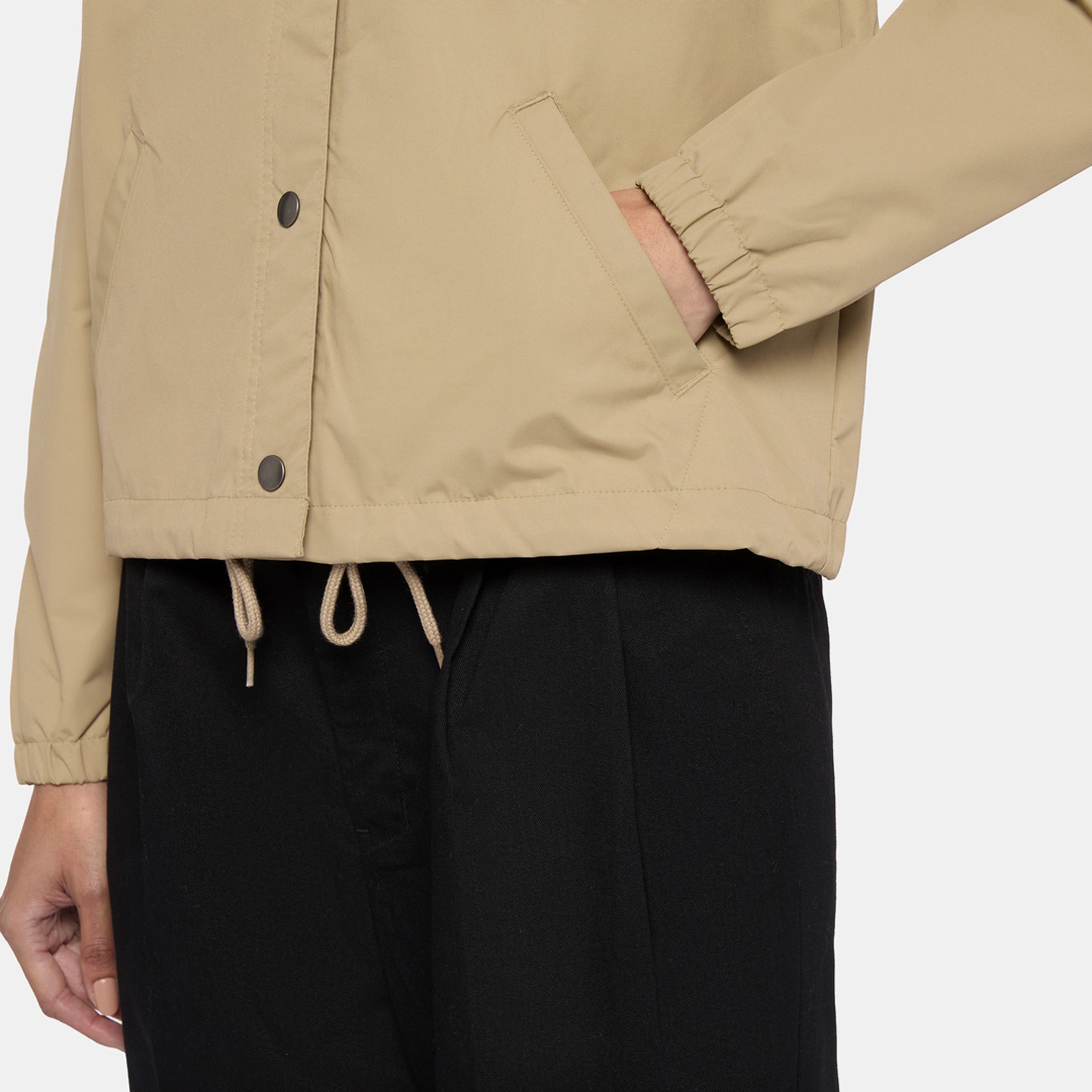 Dickies Oakport Cropped Coach Kadın Haki Ceket