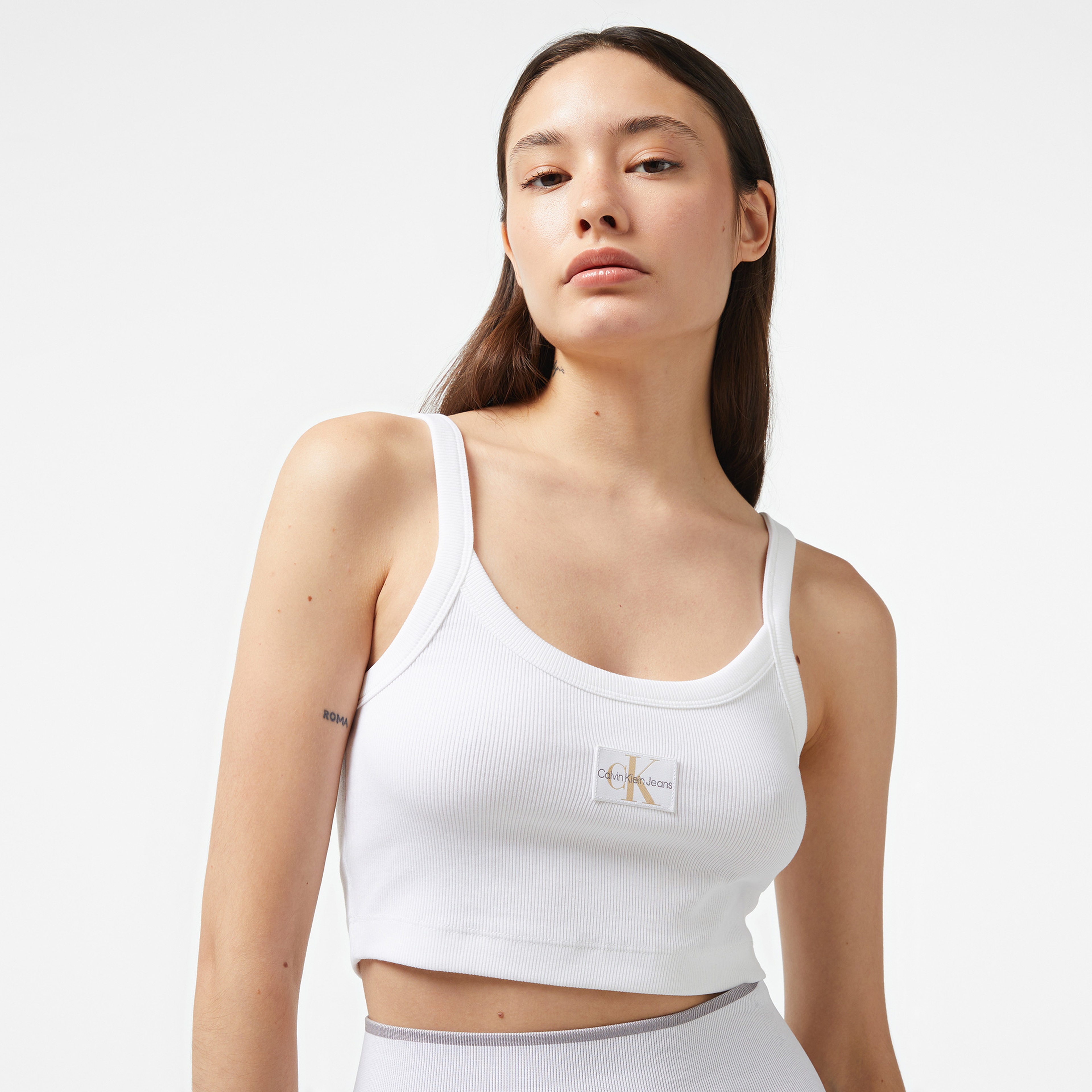 Calvin Klein Jeans Kadın Beyaz Bra