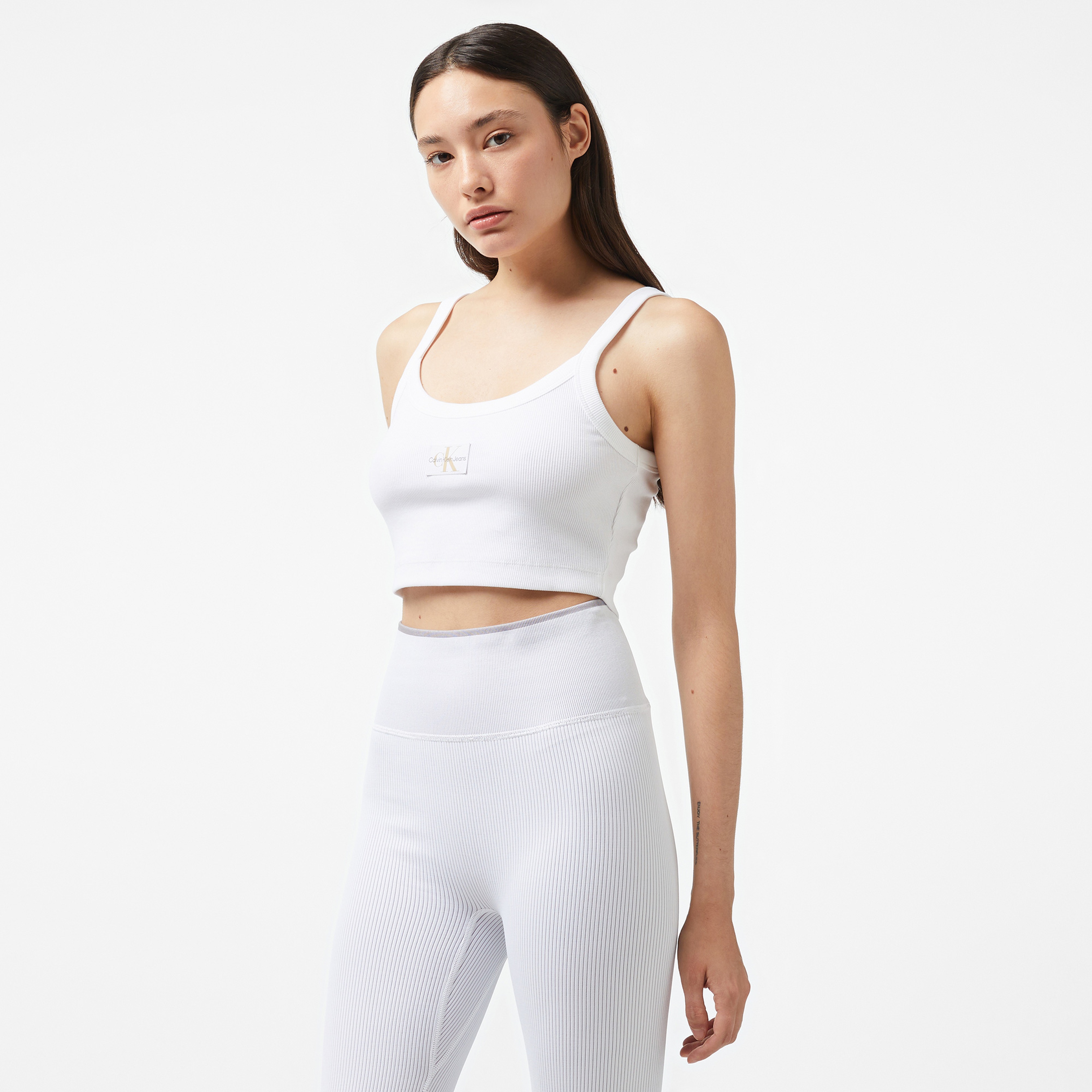 Calvin Klein Jeans Kadın Beyaz Bra