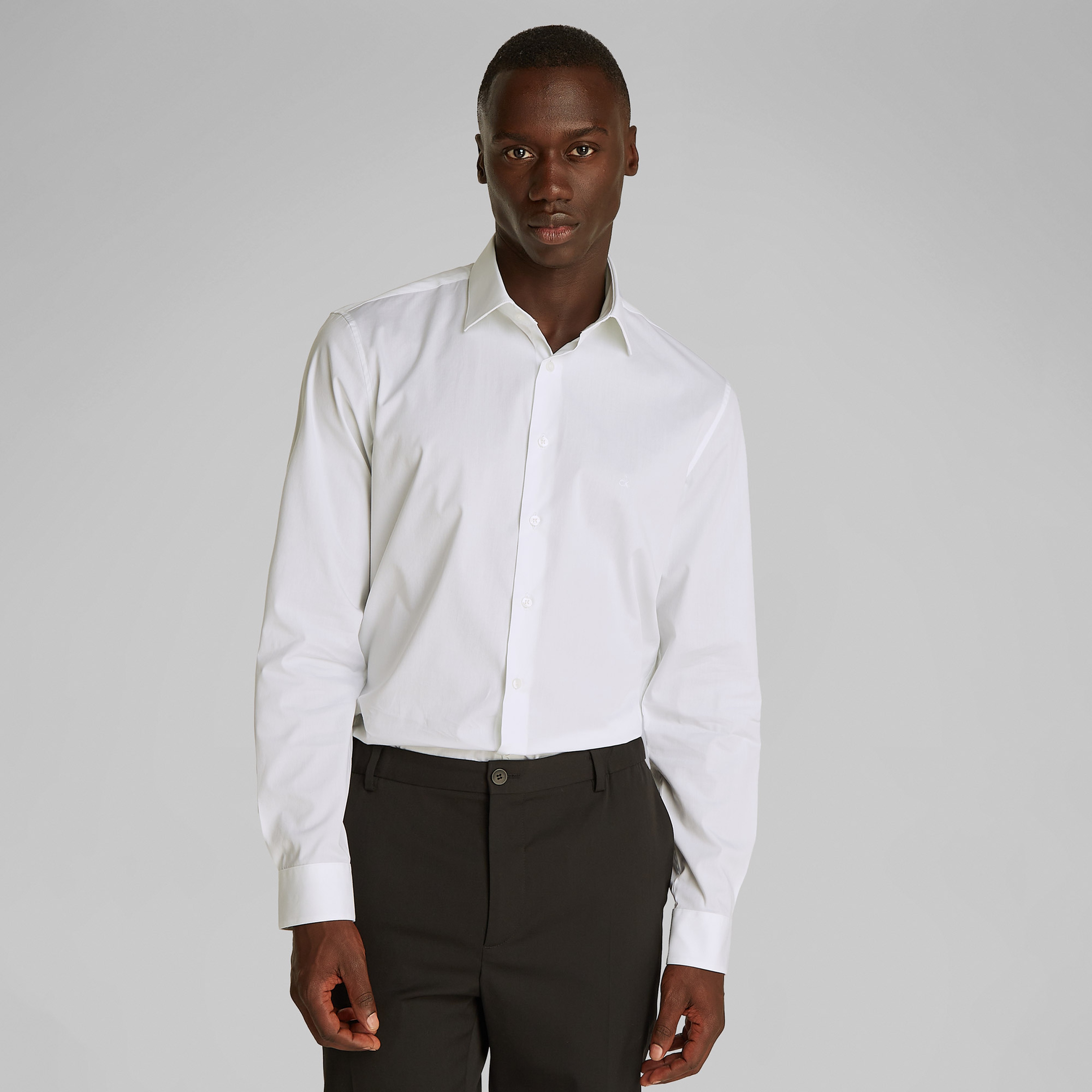 Calvin Klein Erkek Beyaz Gömlek