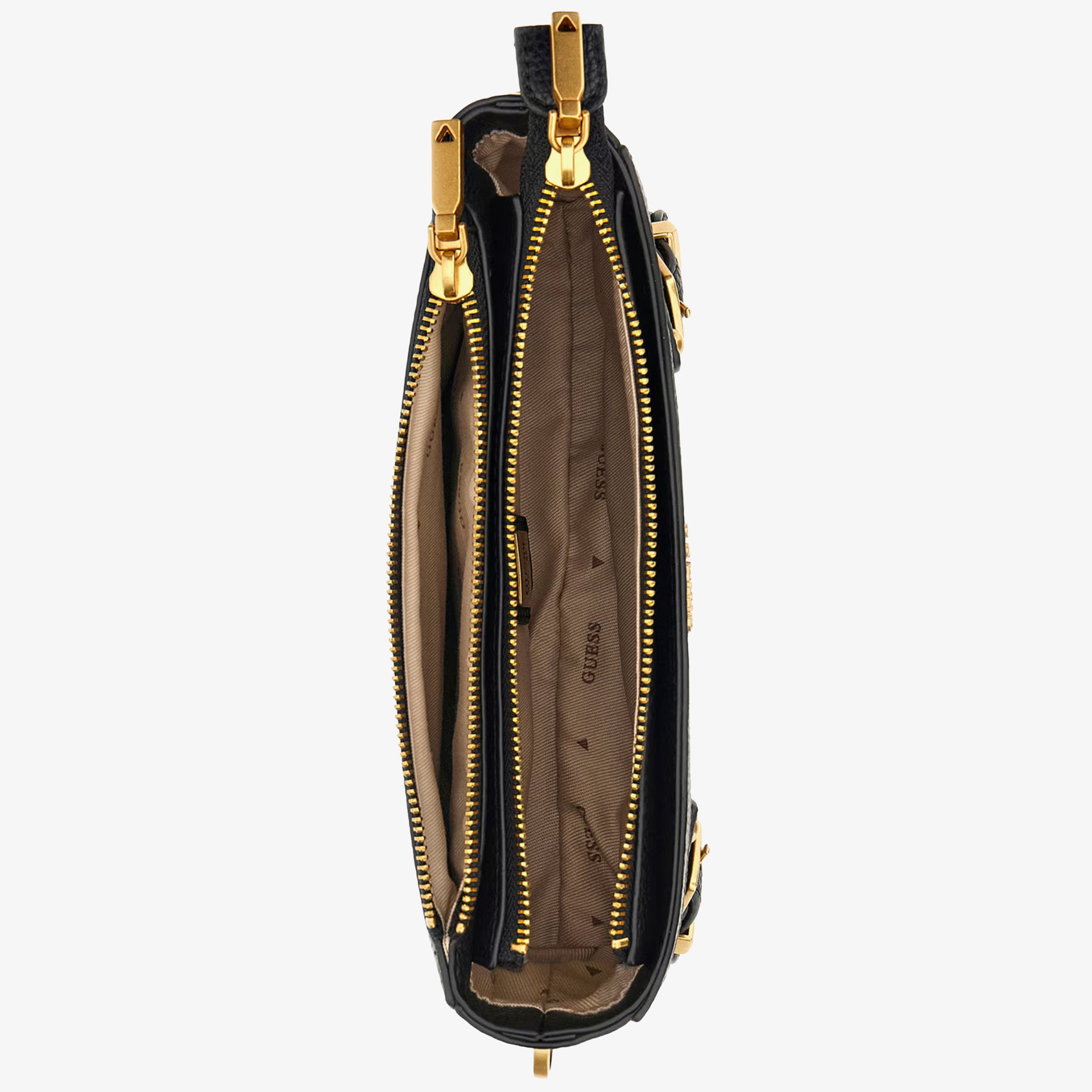 Guess Didi Mini Dbl Cmprtm Kadın Siyah Omuz Çantası