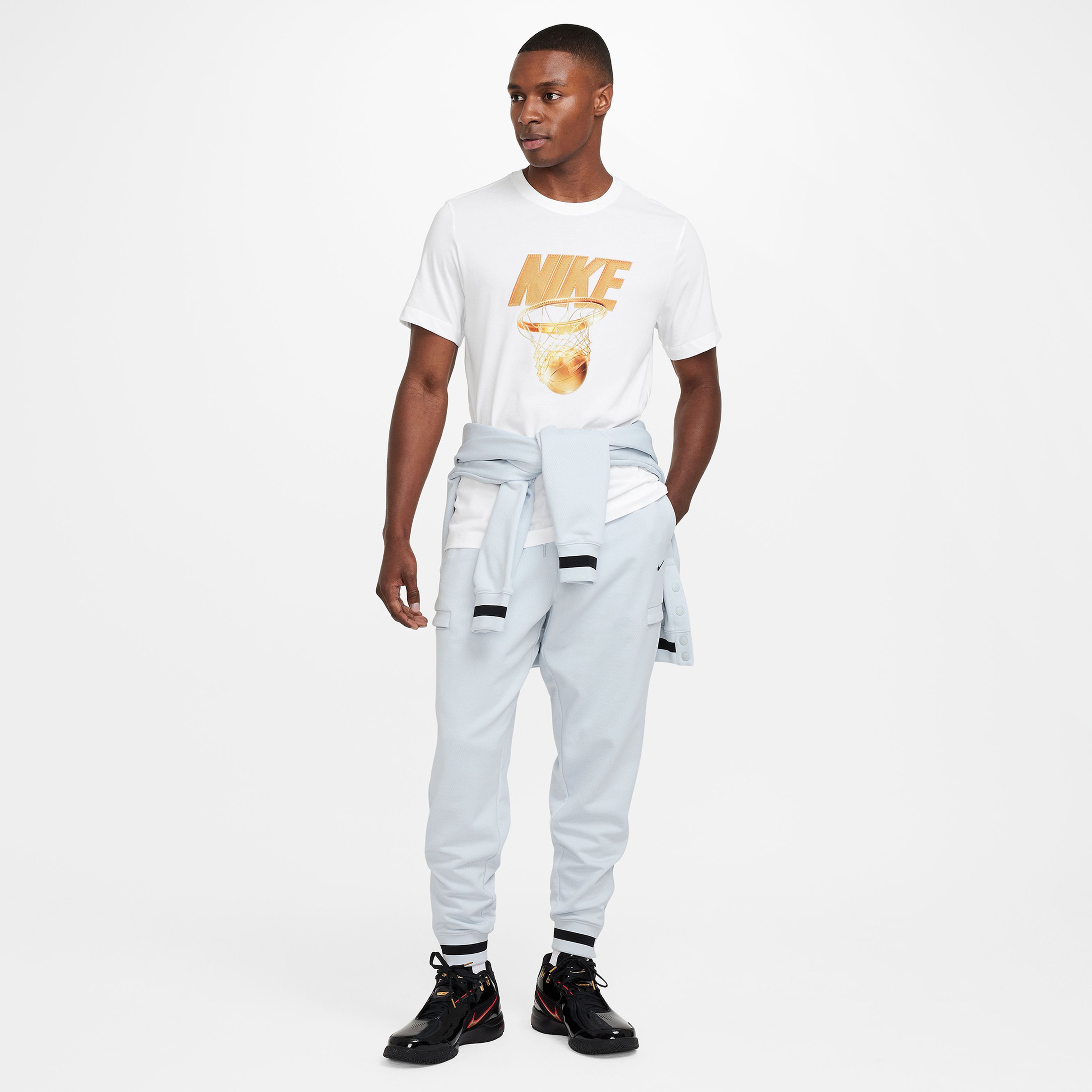 Nike Dri-Fit Vintage Erkek Beyaz T-Shirt