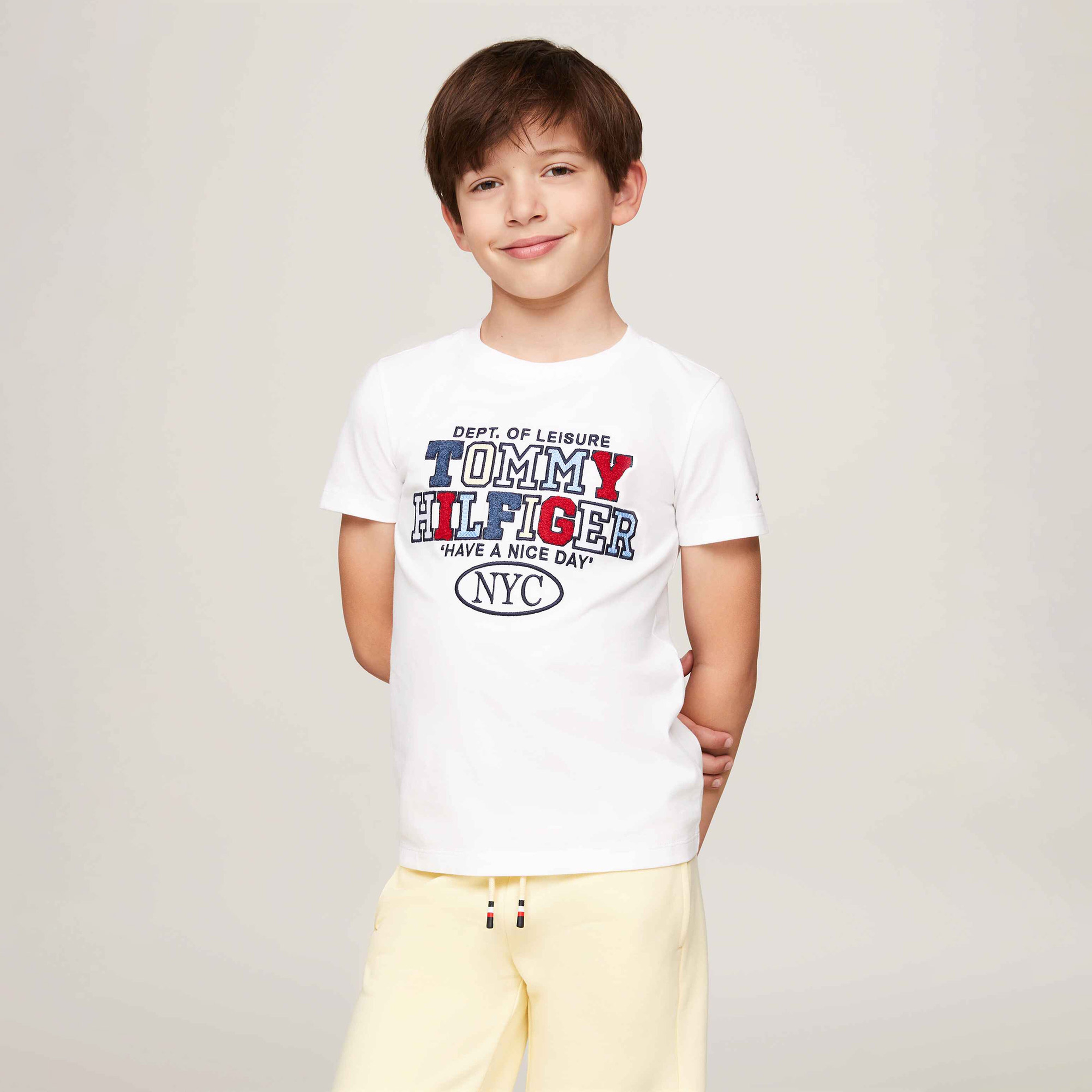 Tommy Hilfiger Sports Çocuk Beyaz T-Shirt