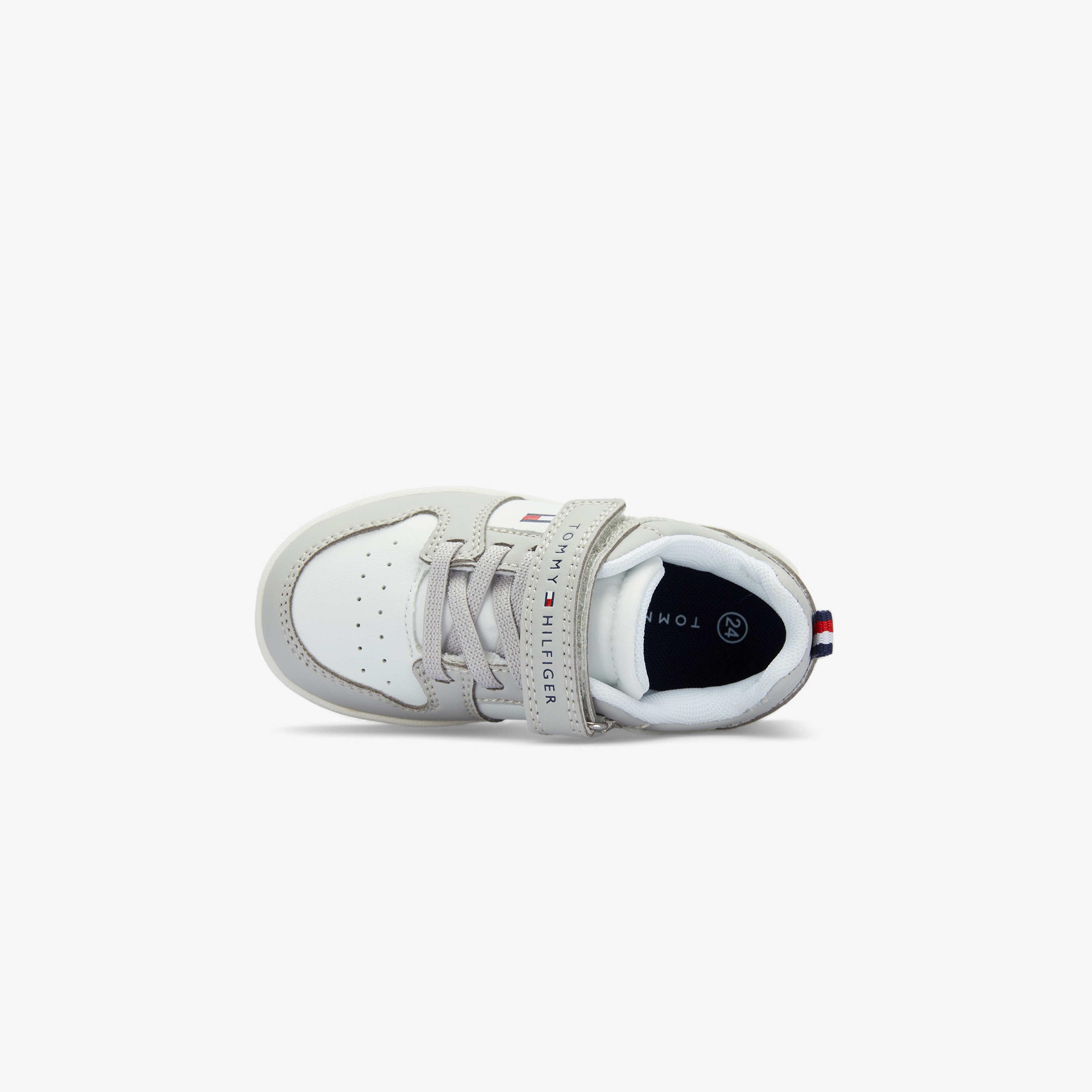 Tommy Hilfiger Low Cut Lace-Up/Velcro Bebek Gri Sneaker