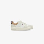 Tommy Hilfiger Low Cut Lace Up Velcro Çocuk Bej Spor Ayakkabı